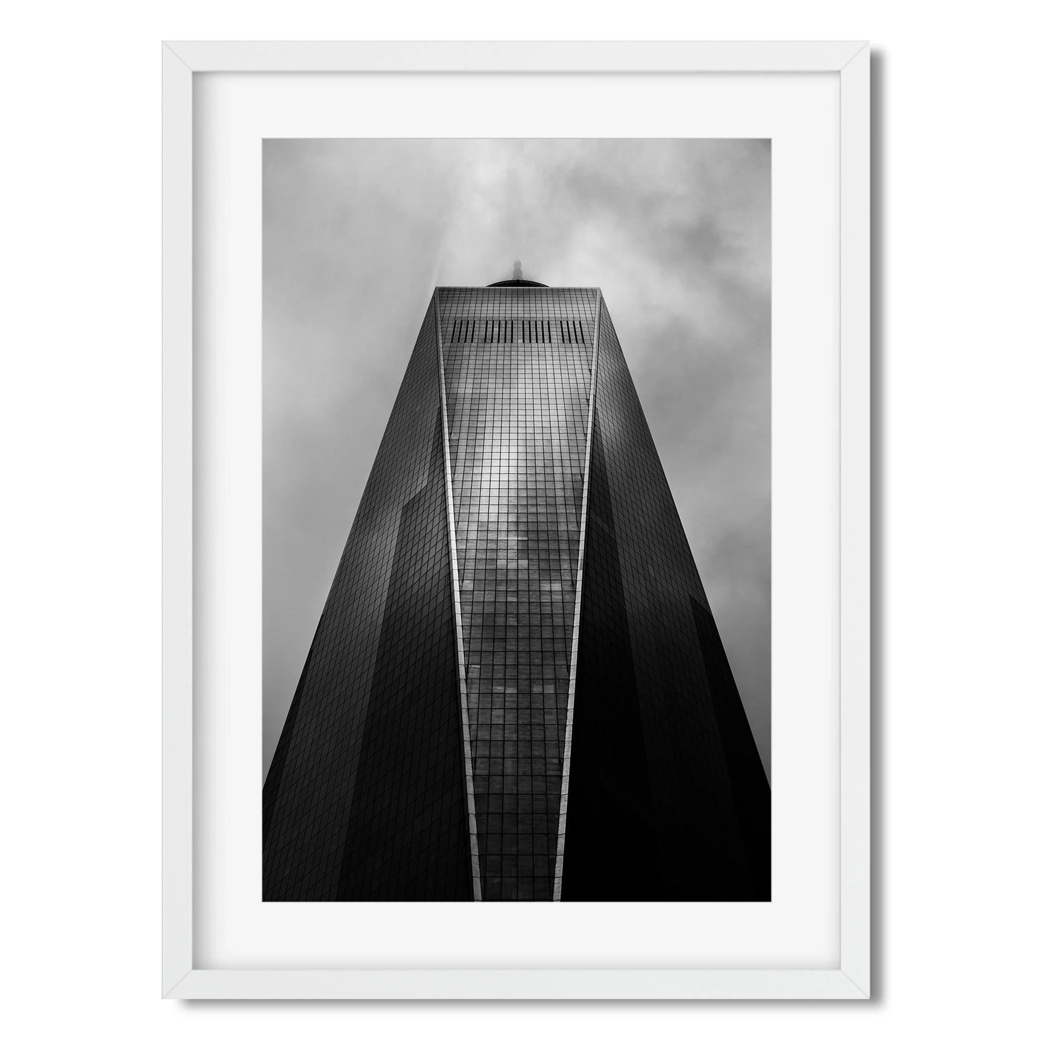 One World Trade Center - Black and White New York City Architecture Photography Fine Art Print