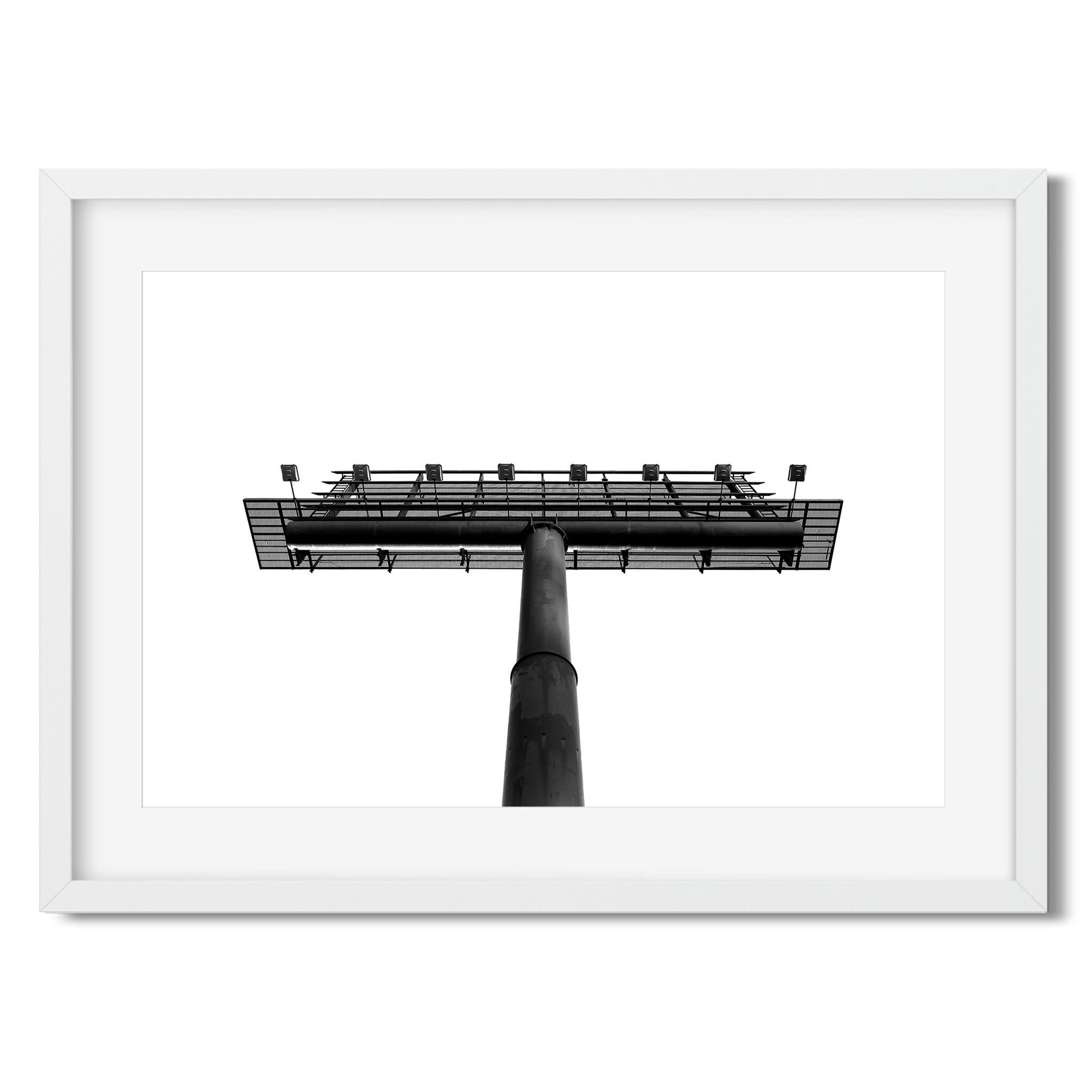 Billboard - Black and White New York City Architecture Photography Fine Art Print