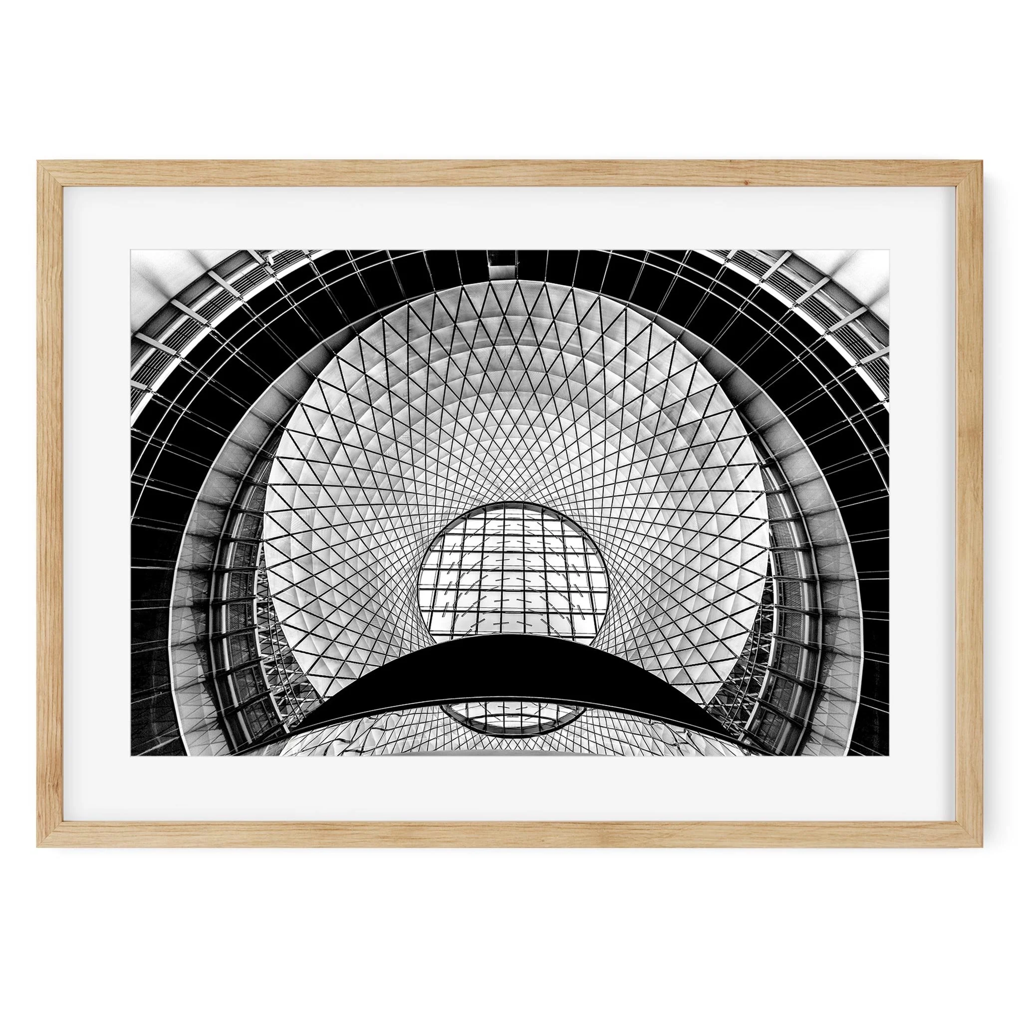 Fulton Street Subway Station - Black and White New York City Architecture Photography Fine Art Print