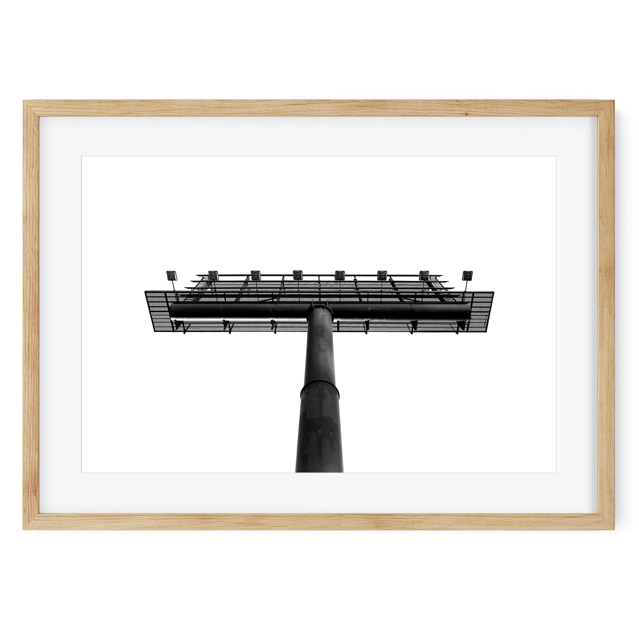 Billboard - Black and White New York City Architecture Photography Fine Art Print