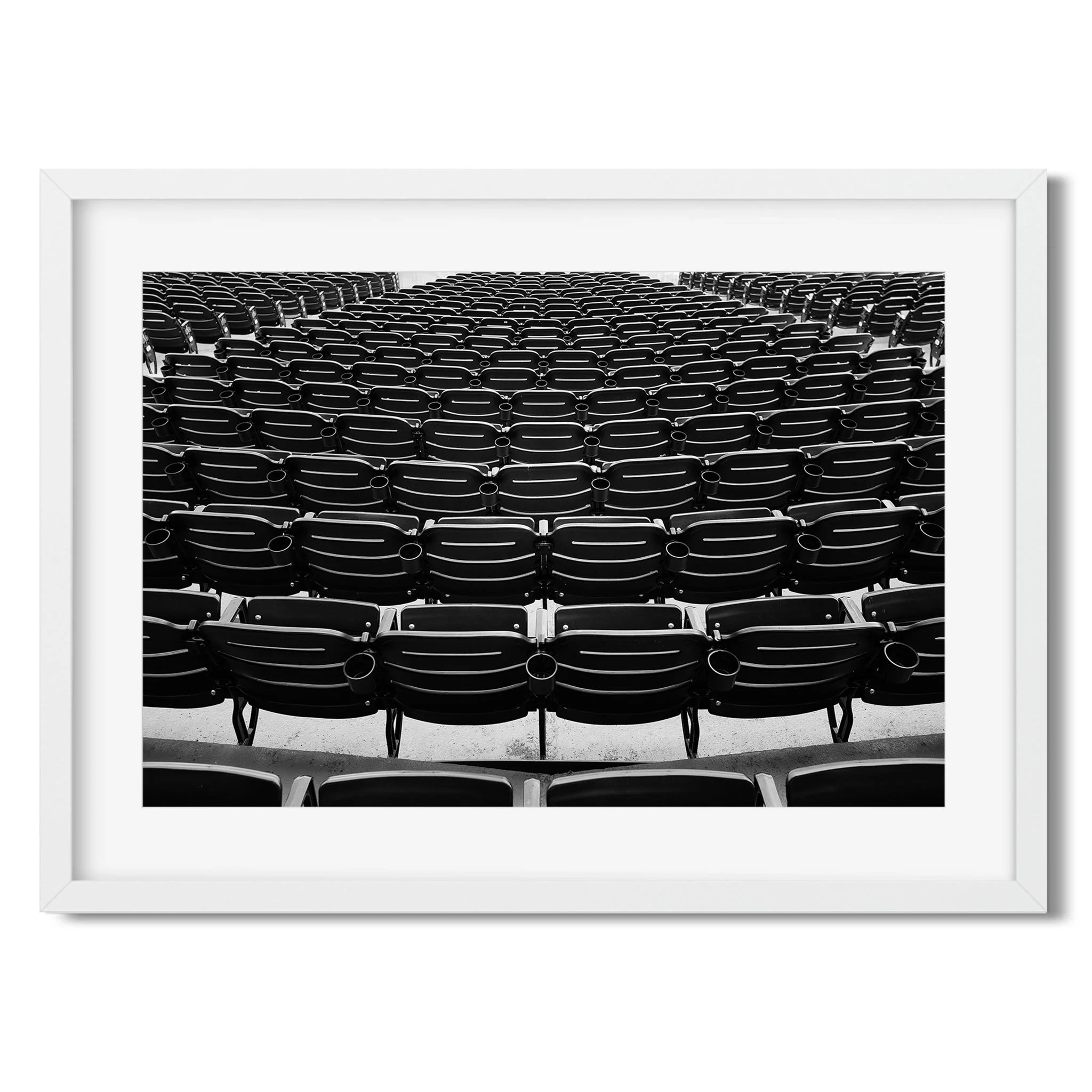 Baseball Park, Brooklyn - Black and White New York City Architecture Photography Fine Art Print