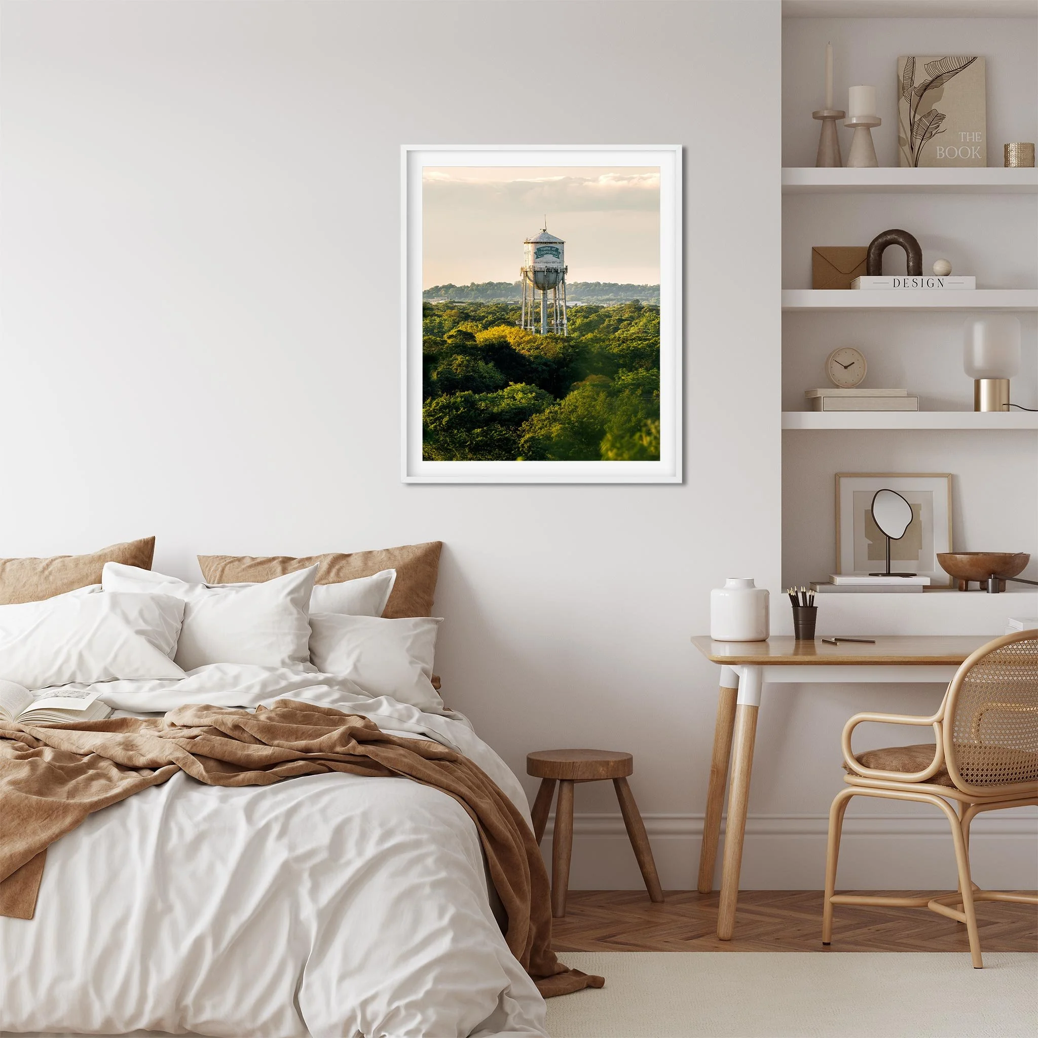 Home of Champions Water Tower in Freeport - New York Photography Color Fine Art Print Wall Art