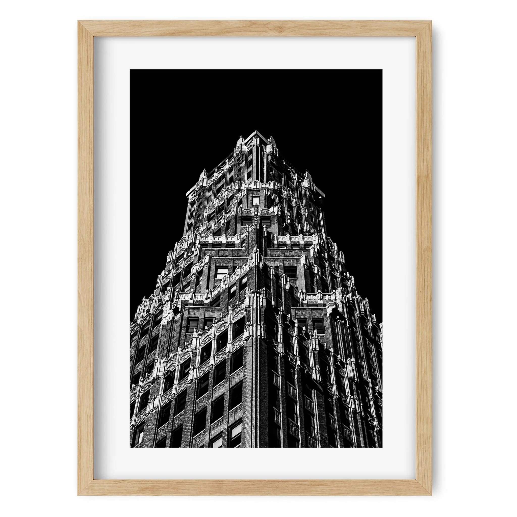 66 Court Street, Brooklyn - Black and White New York City Architecture Photography Fine Art Print