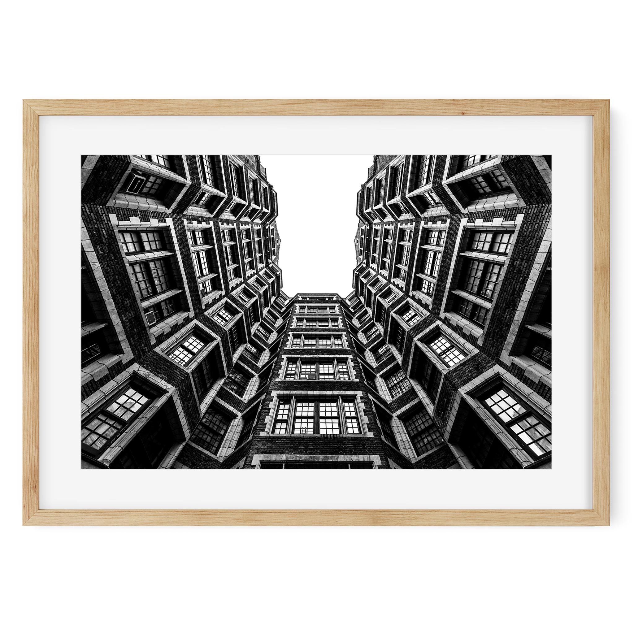 10th Street, Upper West Side - Black and White New York City Architecture Photography Fine Art Print