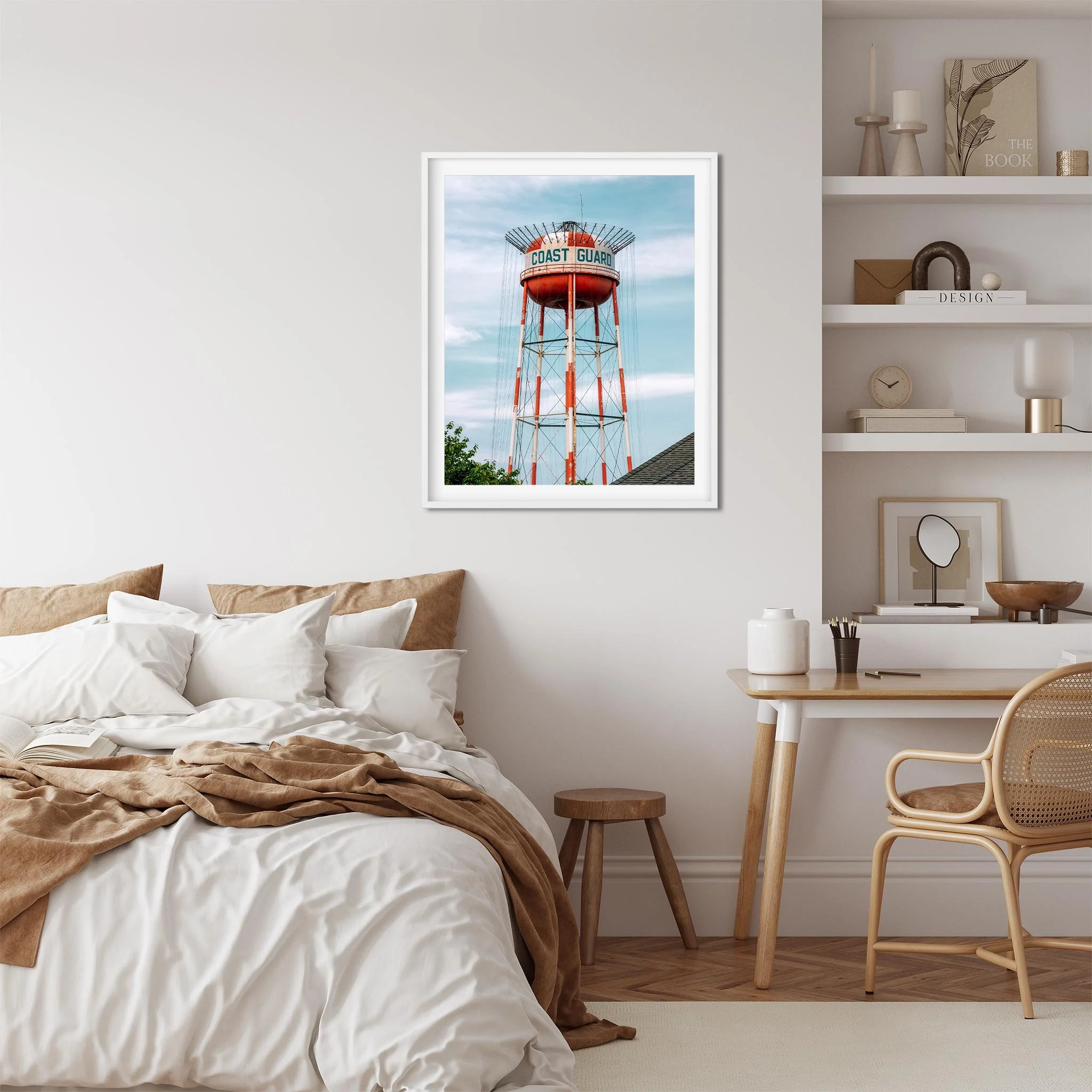 Coast Guard Water Tower, Cape May New Jersey Photography Color Fine Art Print Wall Art