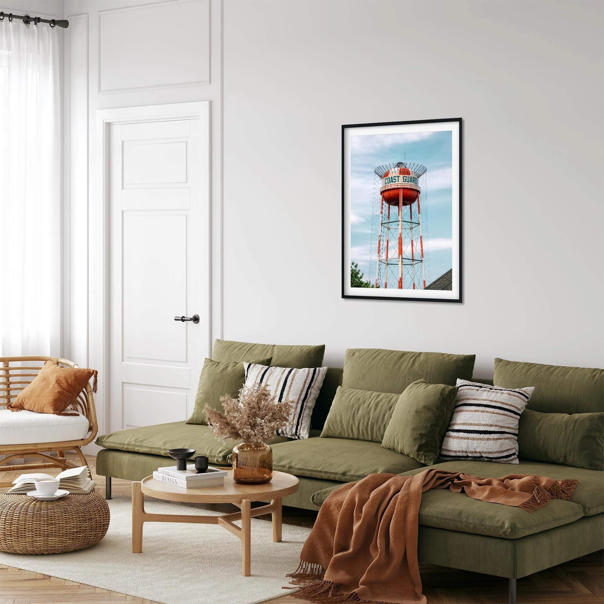Coast Guard Water Tower, Cape May New Jersey Photography Color Fine Art Print Wall Art