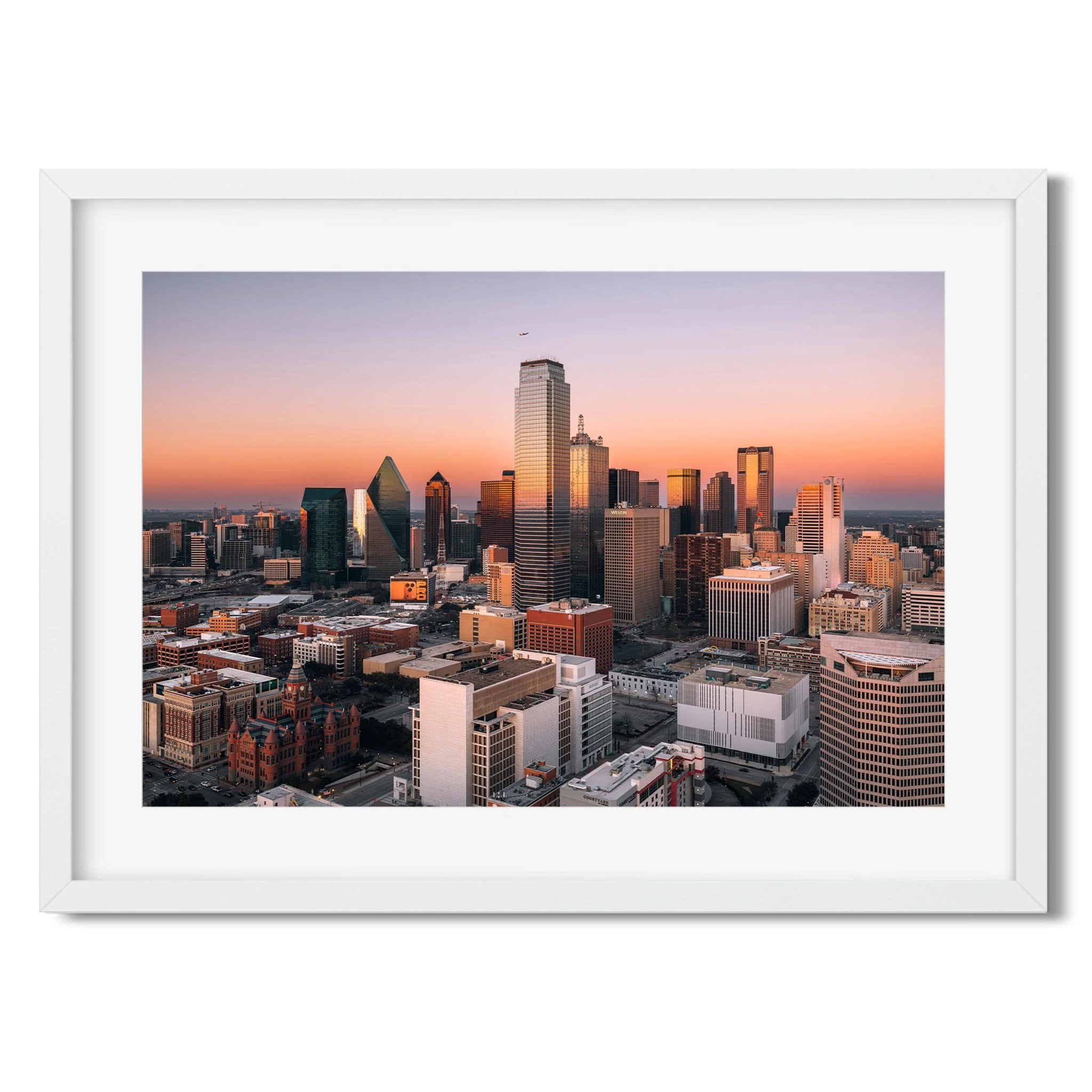 Downtown Dallas Skyline - Taxes Cityscape Photography Fine Art Print