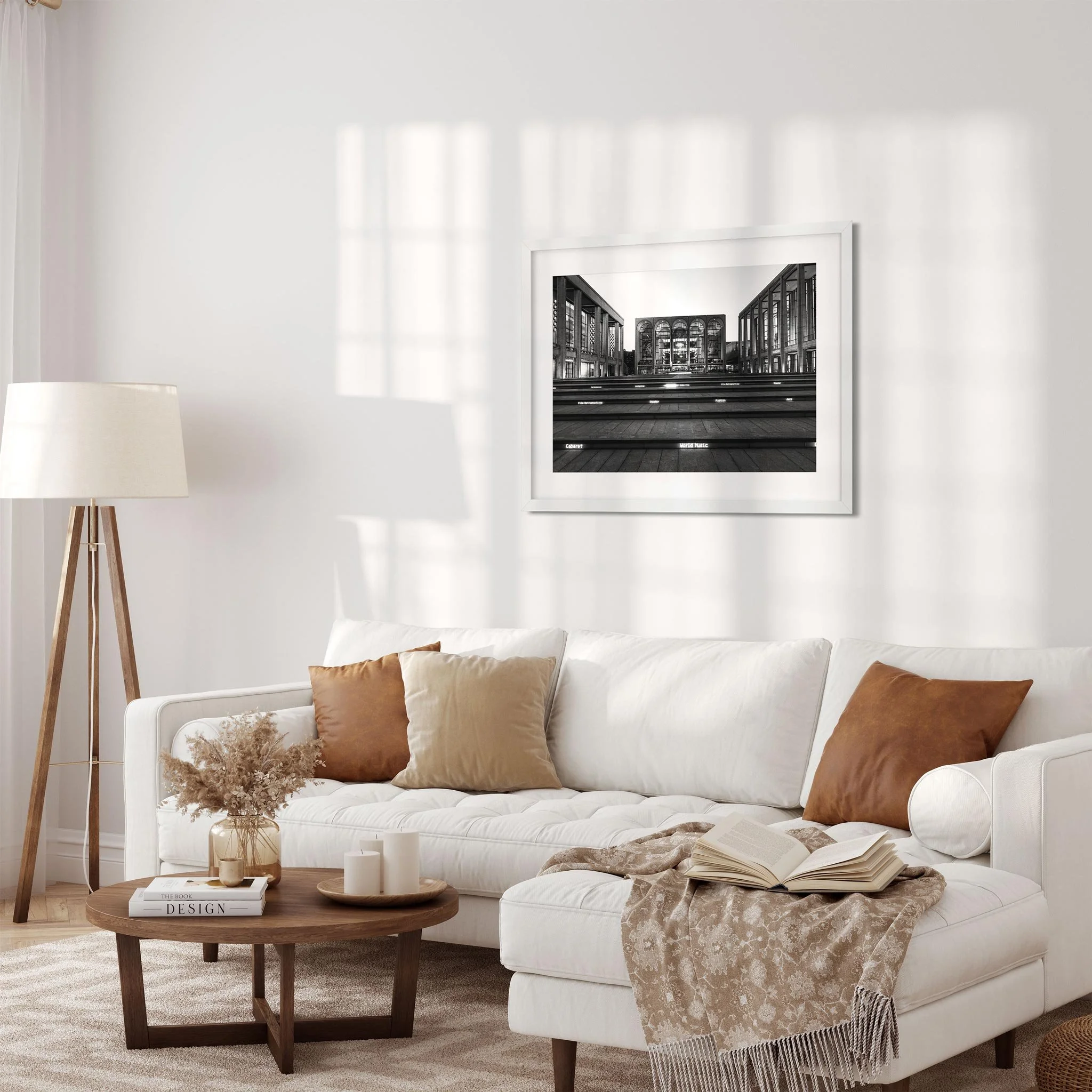 Lincoln Center - Black and White New York City Architecture Photography Fine Art Print