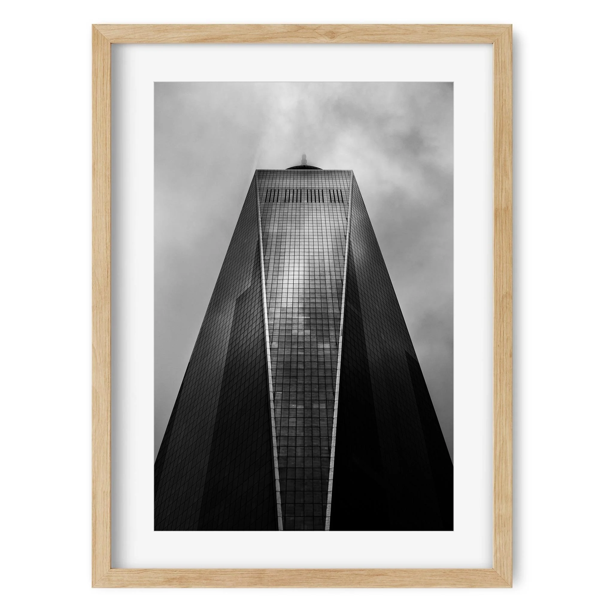 One World Trade Center - Black and White New York City Architecture Photography Fine Art Print