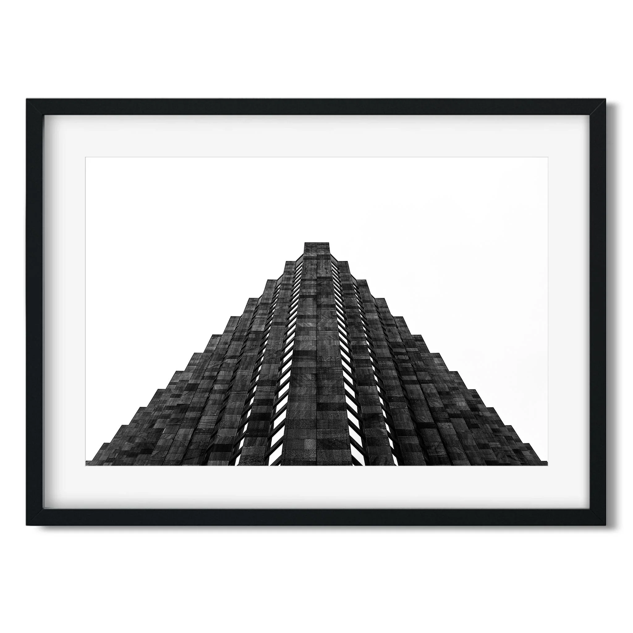 1300 Avenue of the Americas - Black and White New York City Architecture Photography Fine Art Print