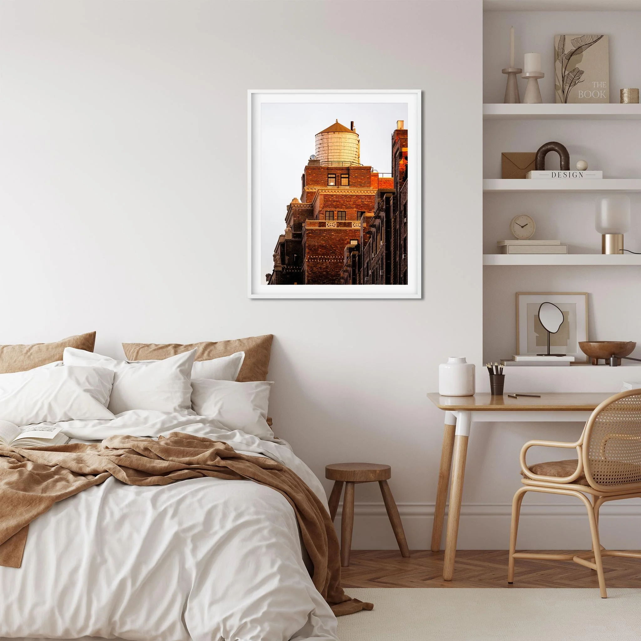 Water Tower at Sunset in Chelsea Manhattan - NYC Photography Color Fine Art Print Wall Art