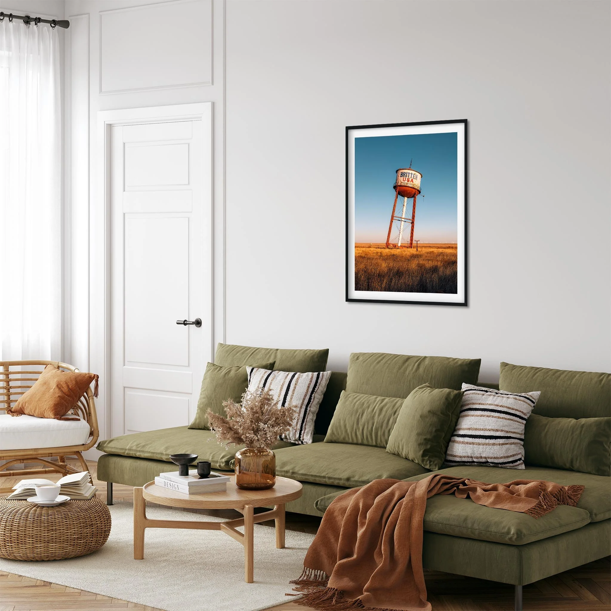 Britten USA Water Tower, Groom Texas - Water Tower Photography Color Fine Art Print Wall Art