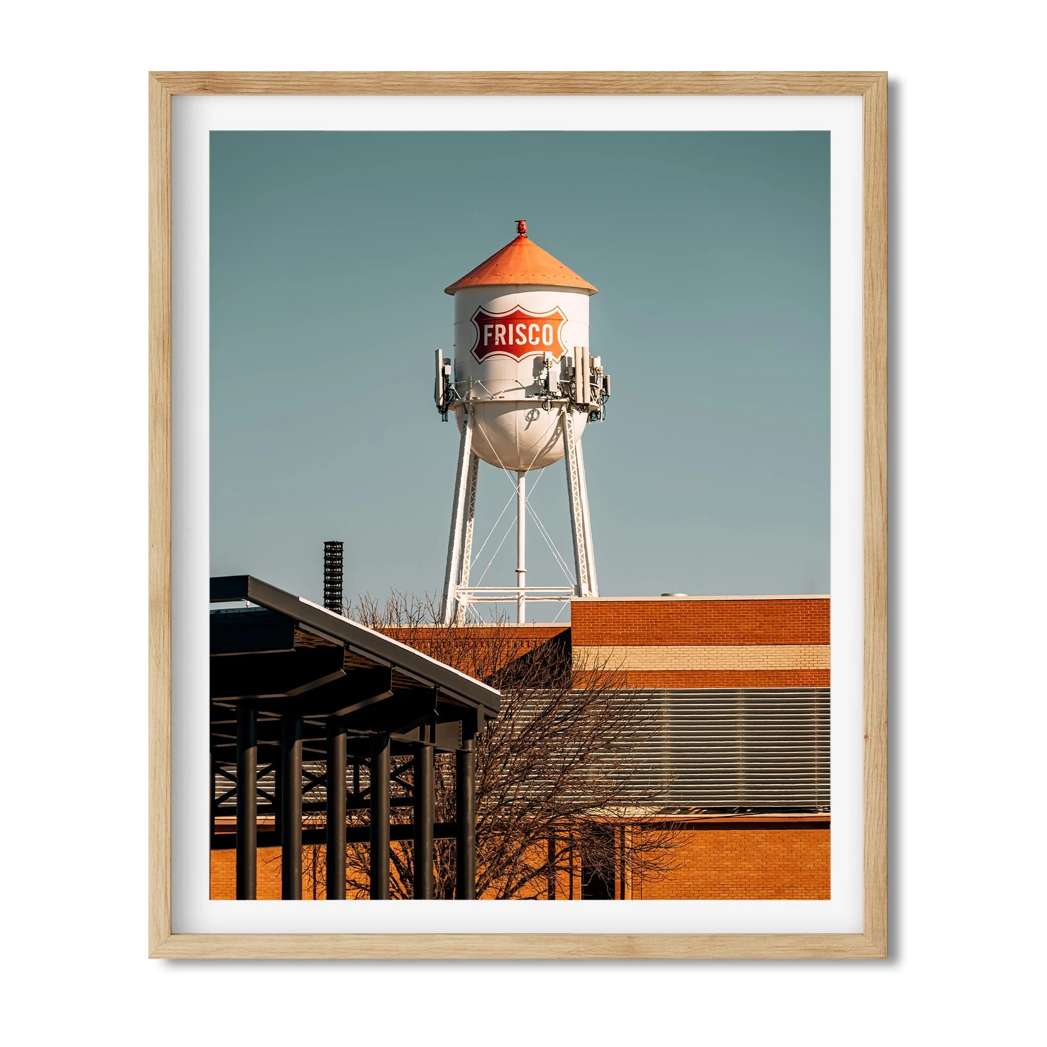 Frisco Water Tower in Frisco, Texas - Water Tower Photography Color Fine Art Print Wall Art