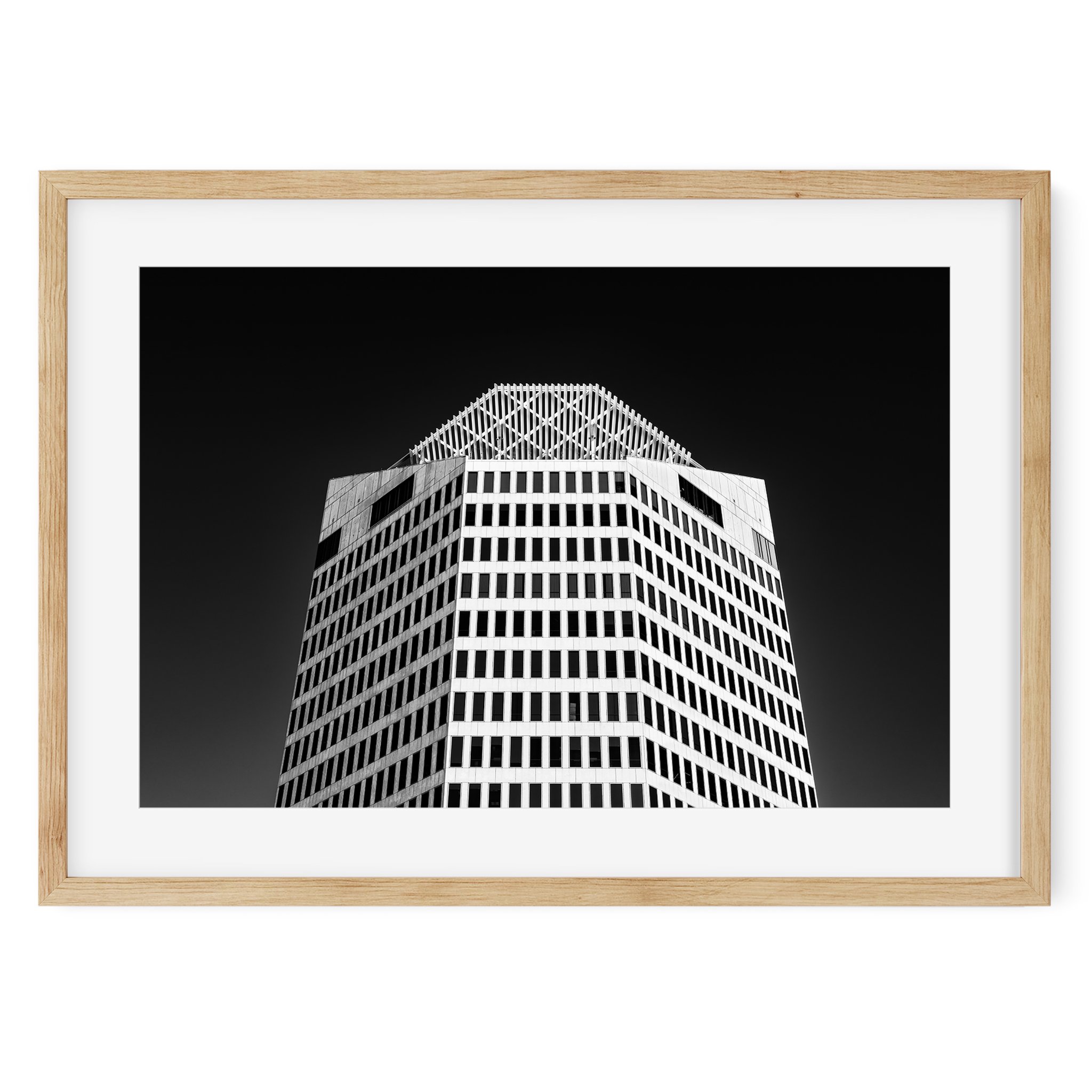 2101 Ross Avenue, Dallas - Black and White Texas Architecture Photography Fine Art Print
