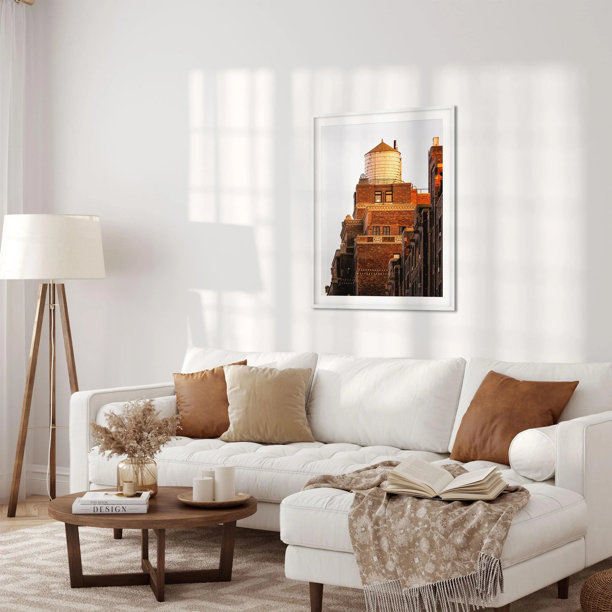 Water Tower at Sunset in Chelsea Manhattan - NYC Photography Color Fine Art Print Wall Art