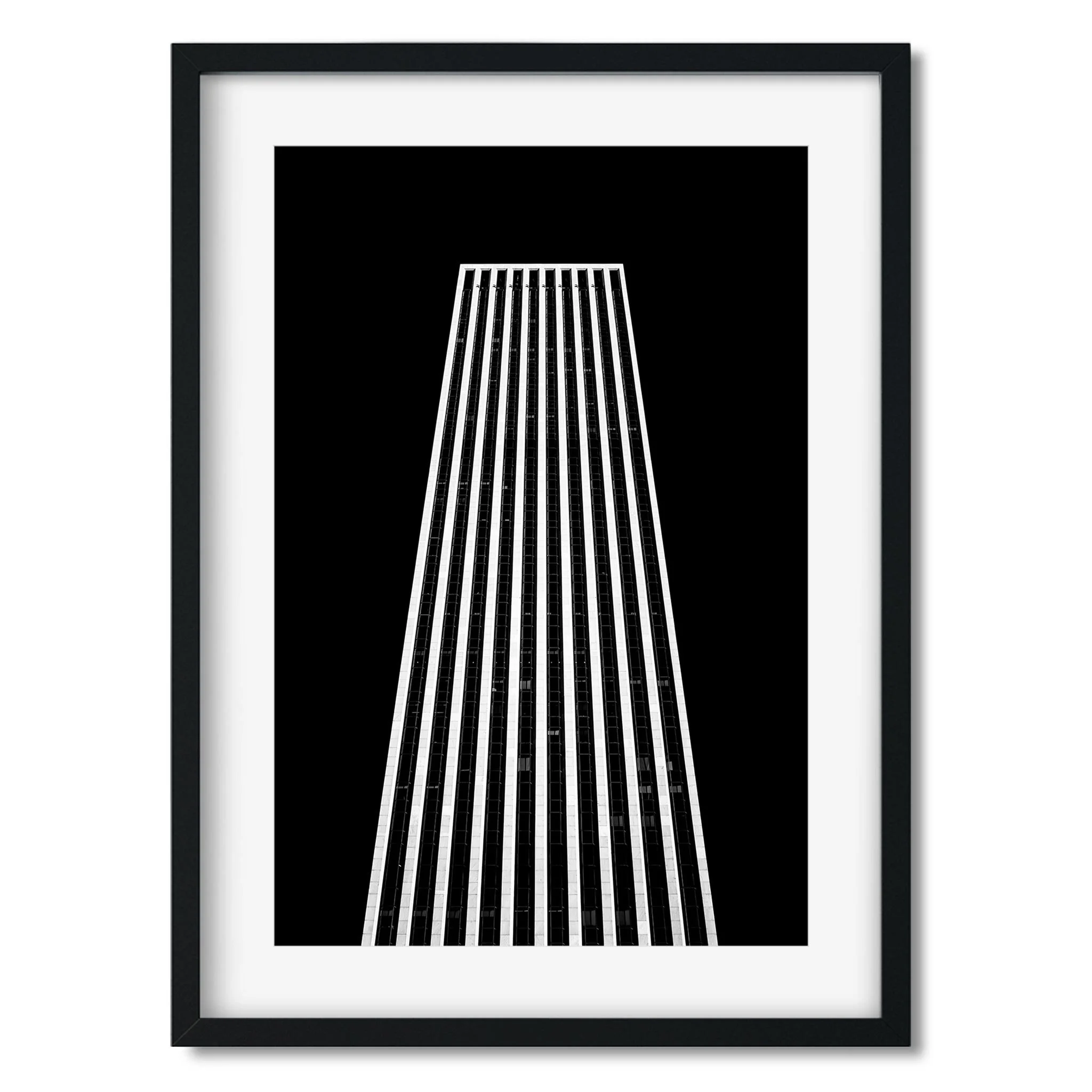 General Motors Building - Black and White New York City Architecture Photography Fine Art Print