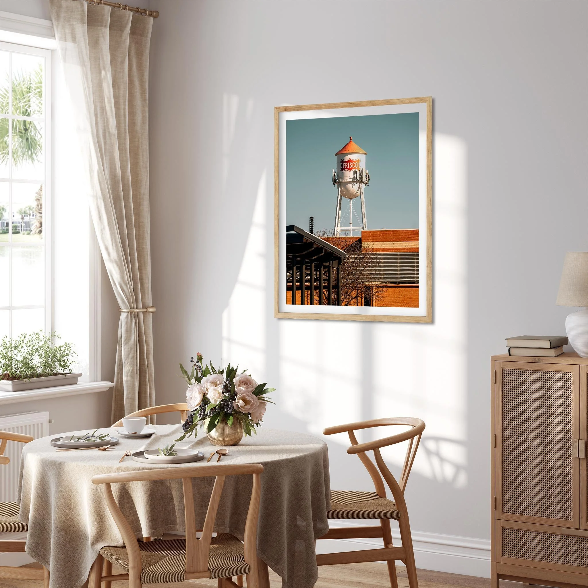 Frisco Water Tower in Frisco, Texas - Water Tower Photography Color Fine Art Print Wall Art