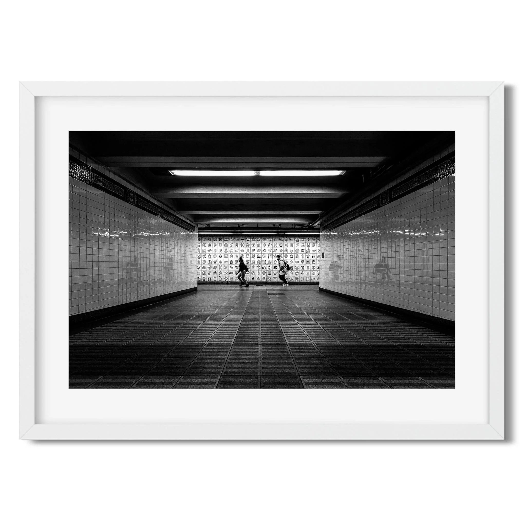 Canal Street Subway Station - Black and White New York City Architecture Photography Fine Art Print