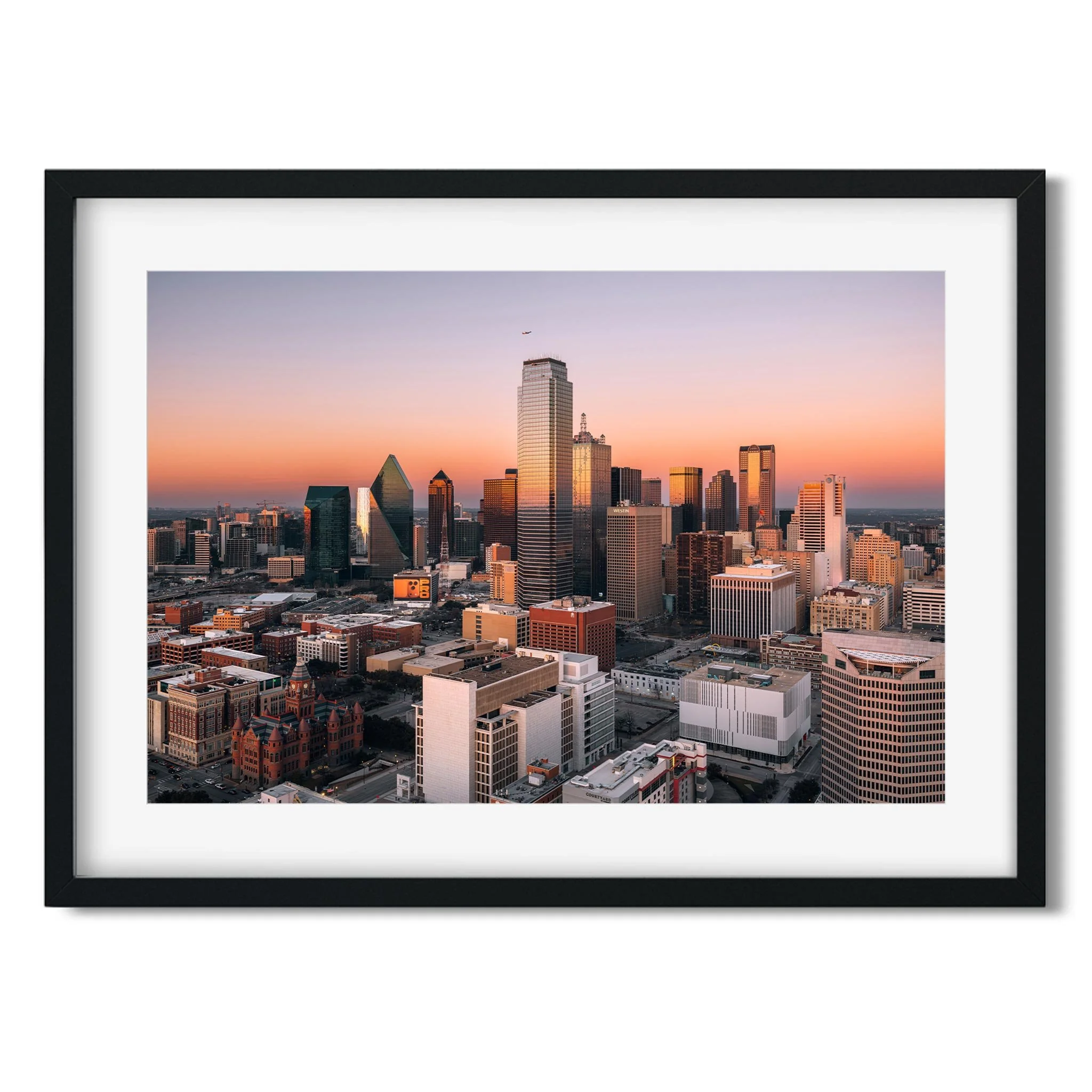 Downtown Dallas Skyline - Taxes Cityscape Photography Fine Art Print