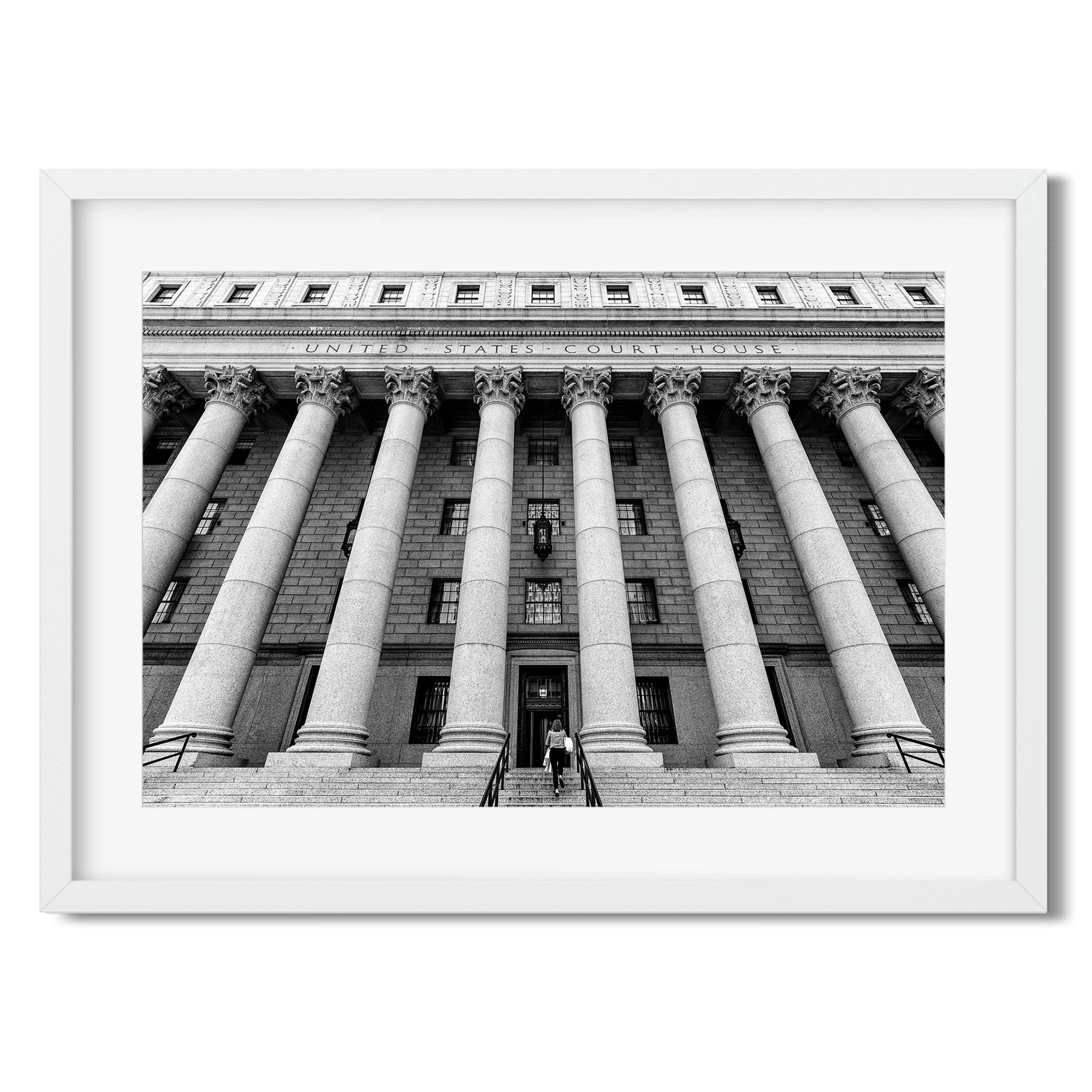 New York State Supreme Court Building - Black and White New York City Architecture Photography Fine Art Print