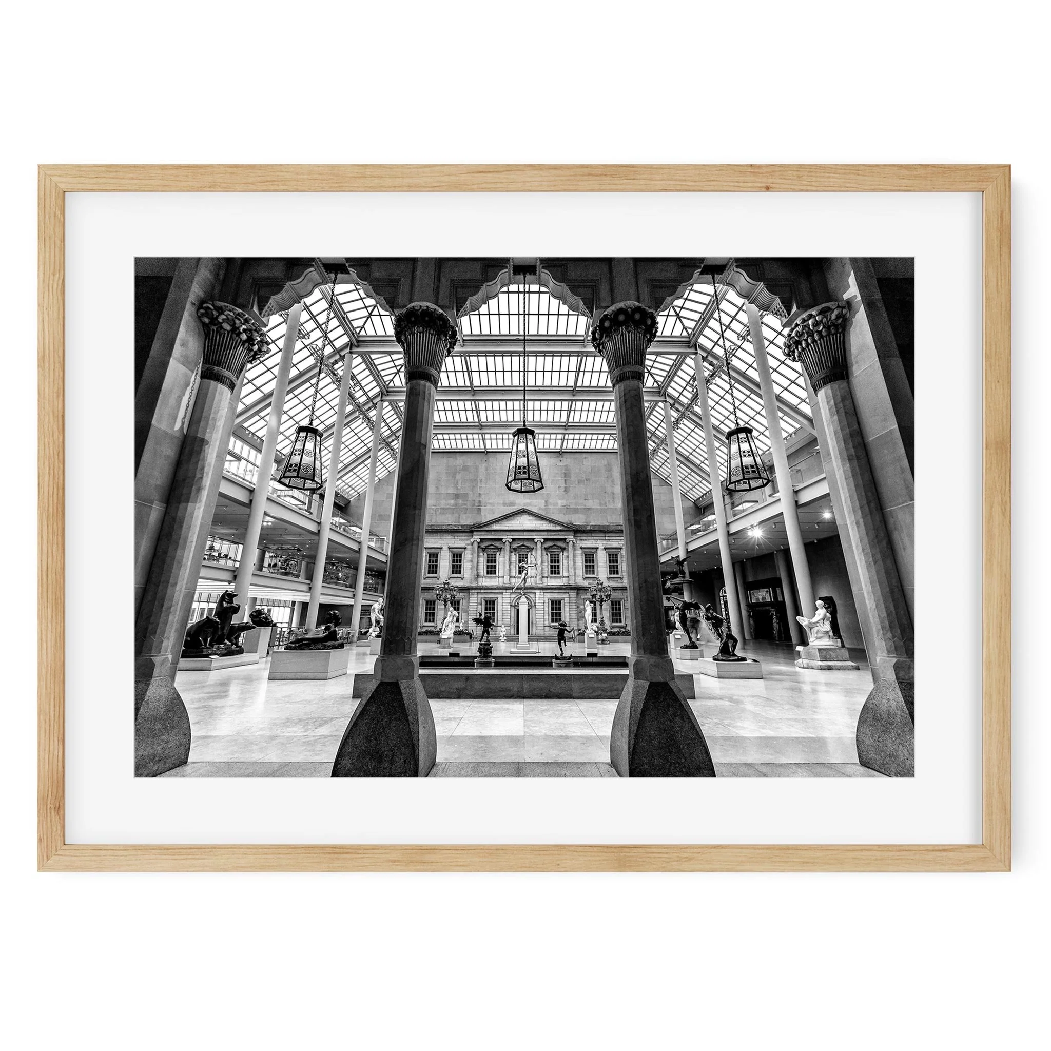 Metropolitan Museum of Art - Black and White New York City Architecture Photography Fine Art Print