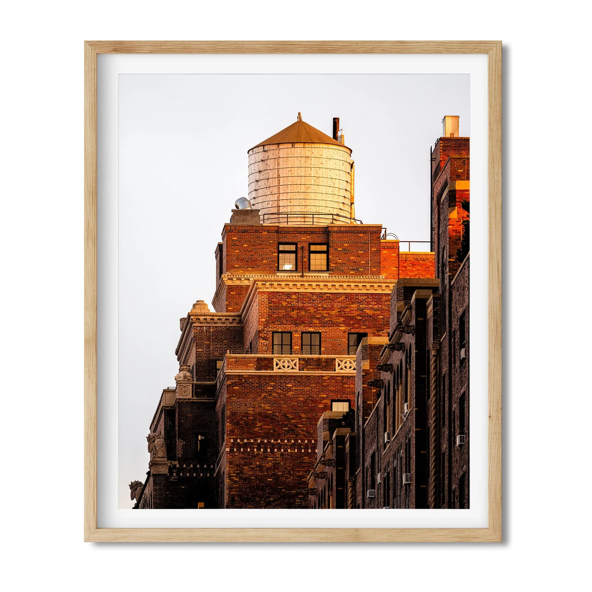 Water Tower at Sunset in Chelsea Manhattan - NYC Photography Color Fine Art Print Wall Art