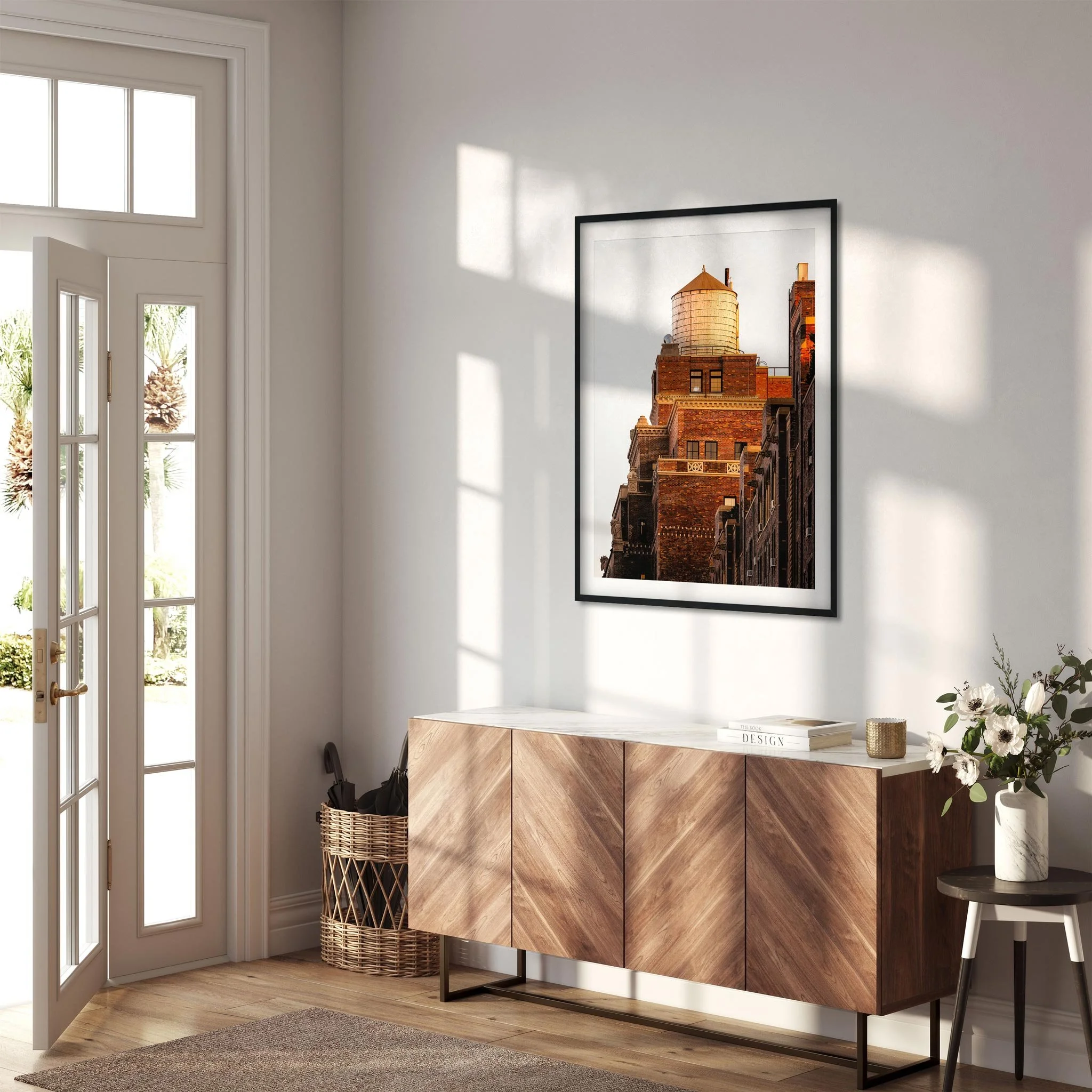 Water Tower at Sunset in Chelsea Manhattan - NYC Photography Color Fine Art Print Wall Art