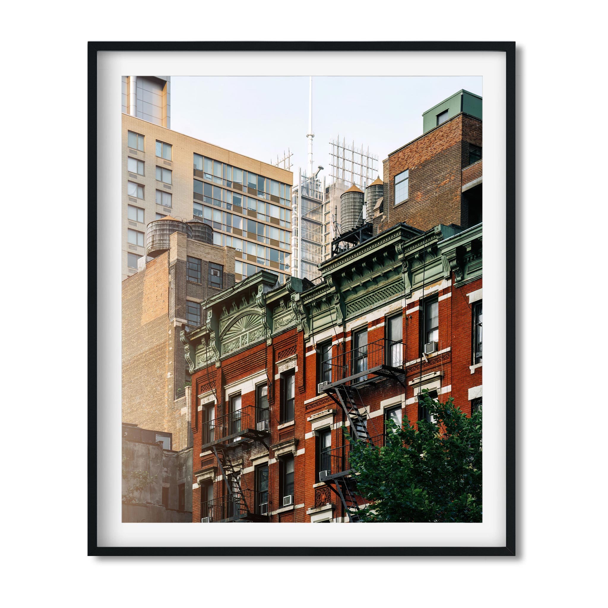 Water Tower on 360 W 36th St in Garment District - NYC Photography Color Fine Art Print Wall Art