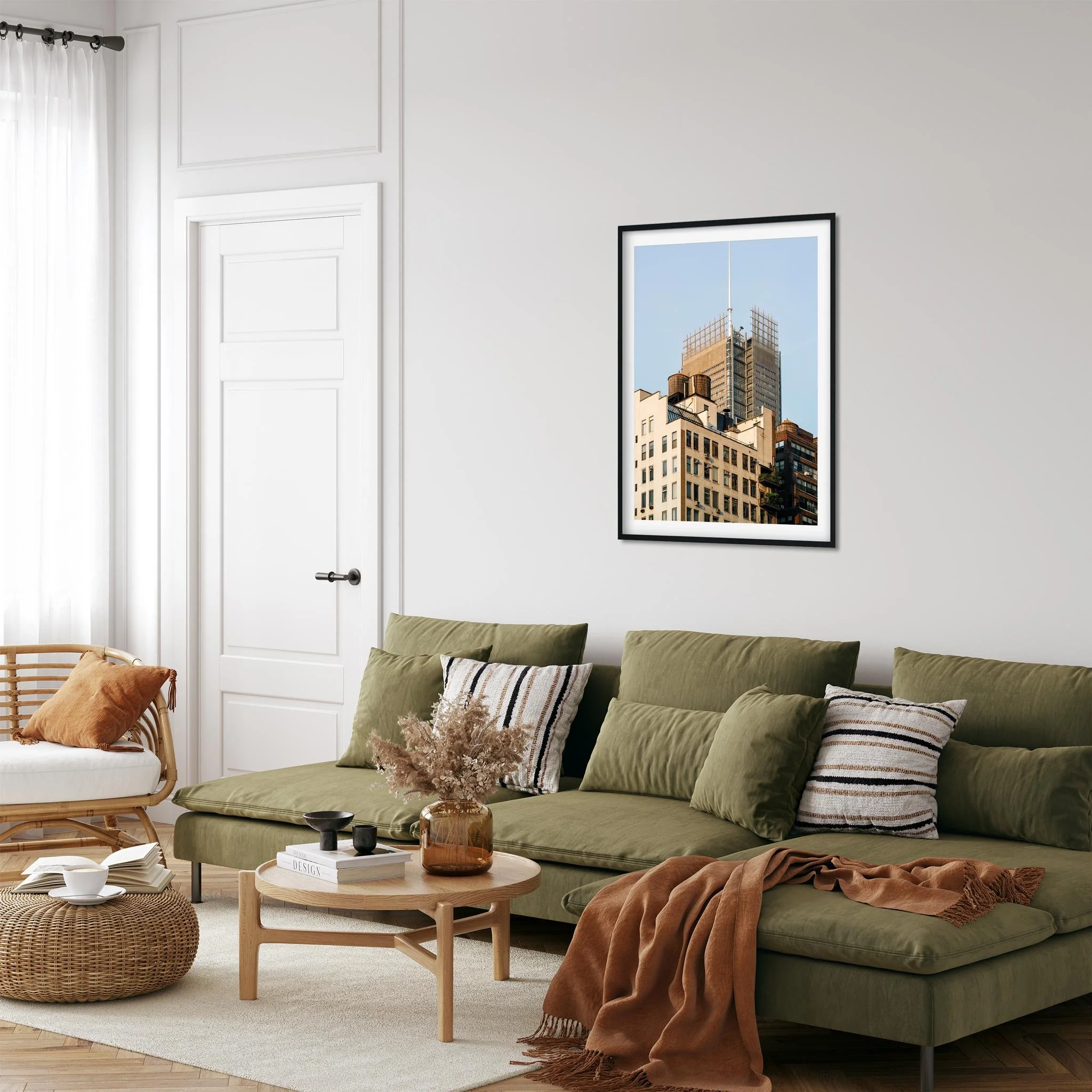 Water Tower on 344 W 38th St in Garment District - NYC Photography Color Fine Art Print Wall Art