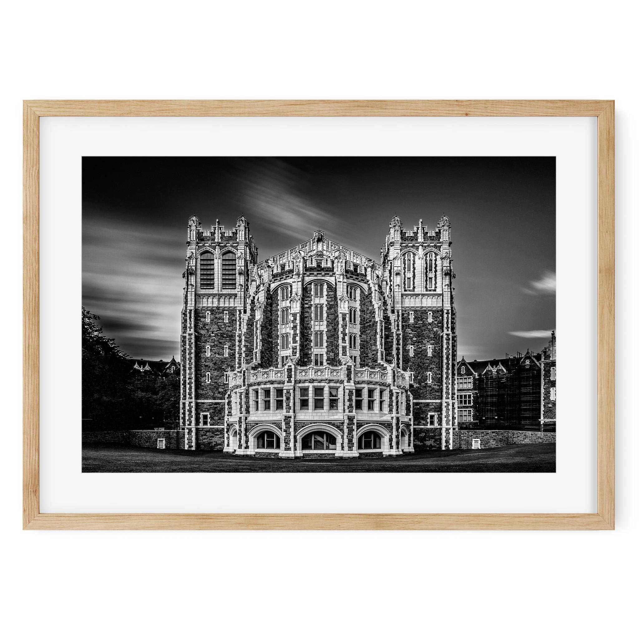 The City College of New York - Black and White Architecture Photography Fine Art Print