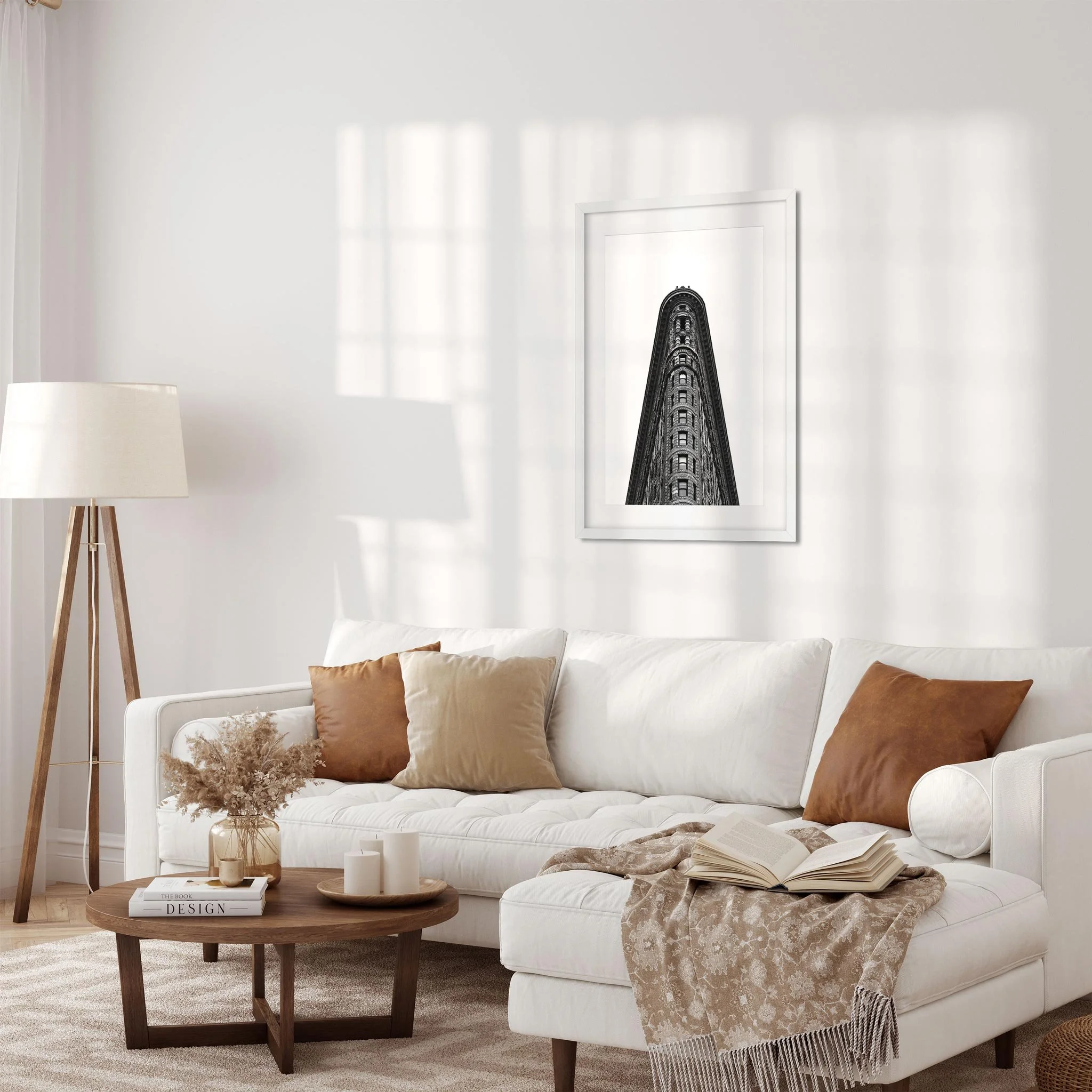 Flatiron Building - Black and White New York City Architecture Photography Fine Art Print