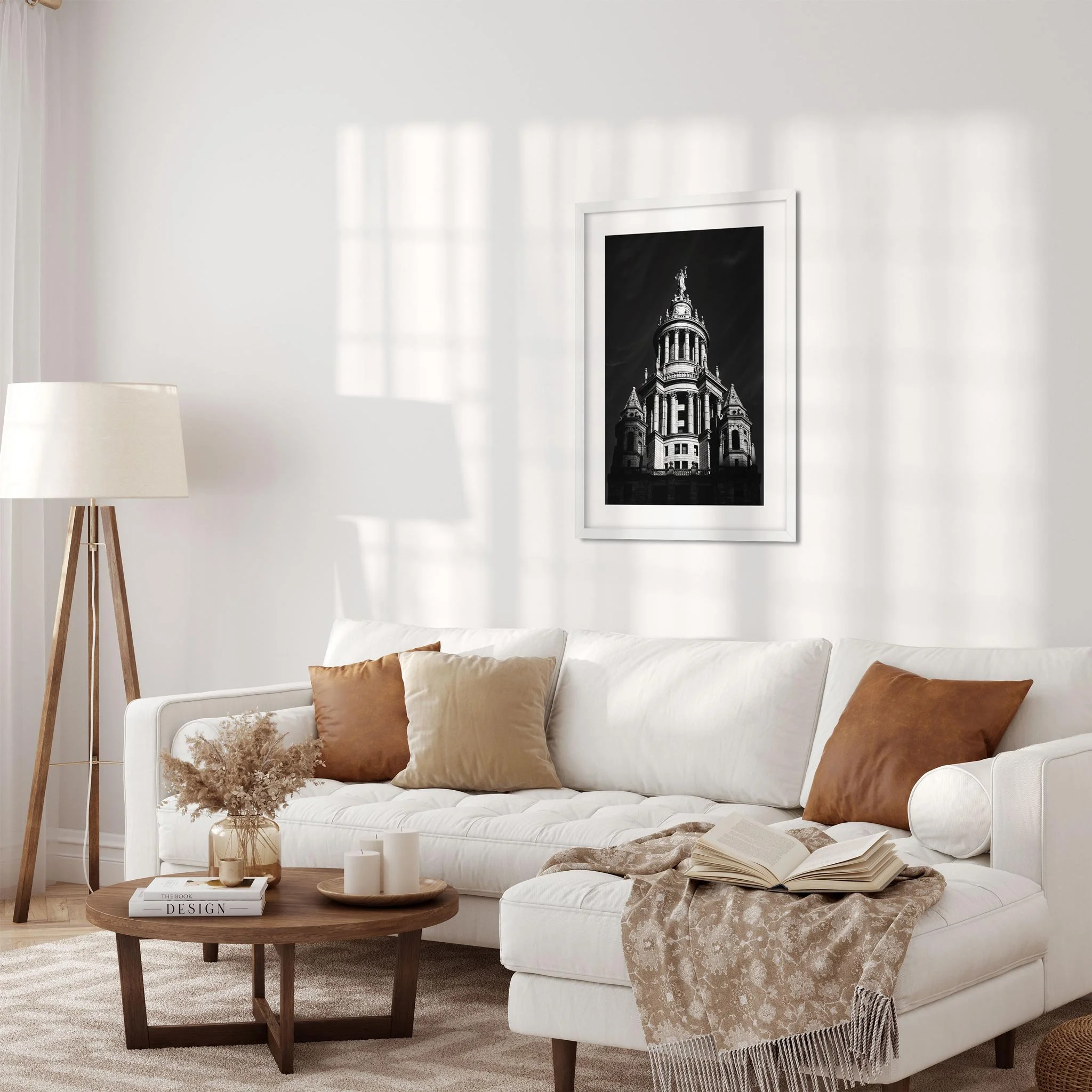 Manhattan Borough President Office - Black and White Architecture Photography Fine Art Print