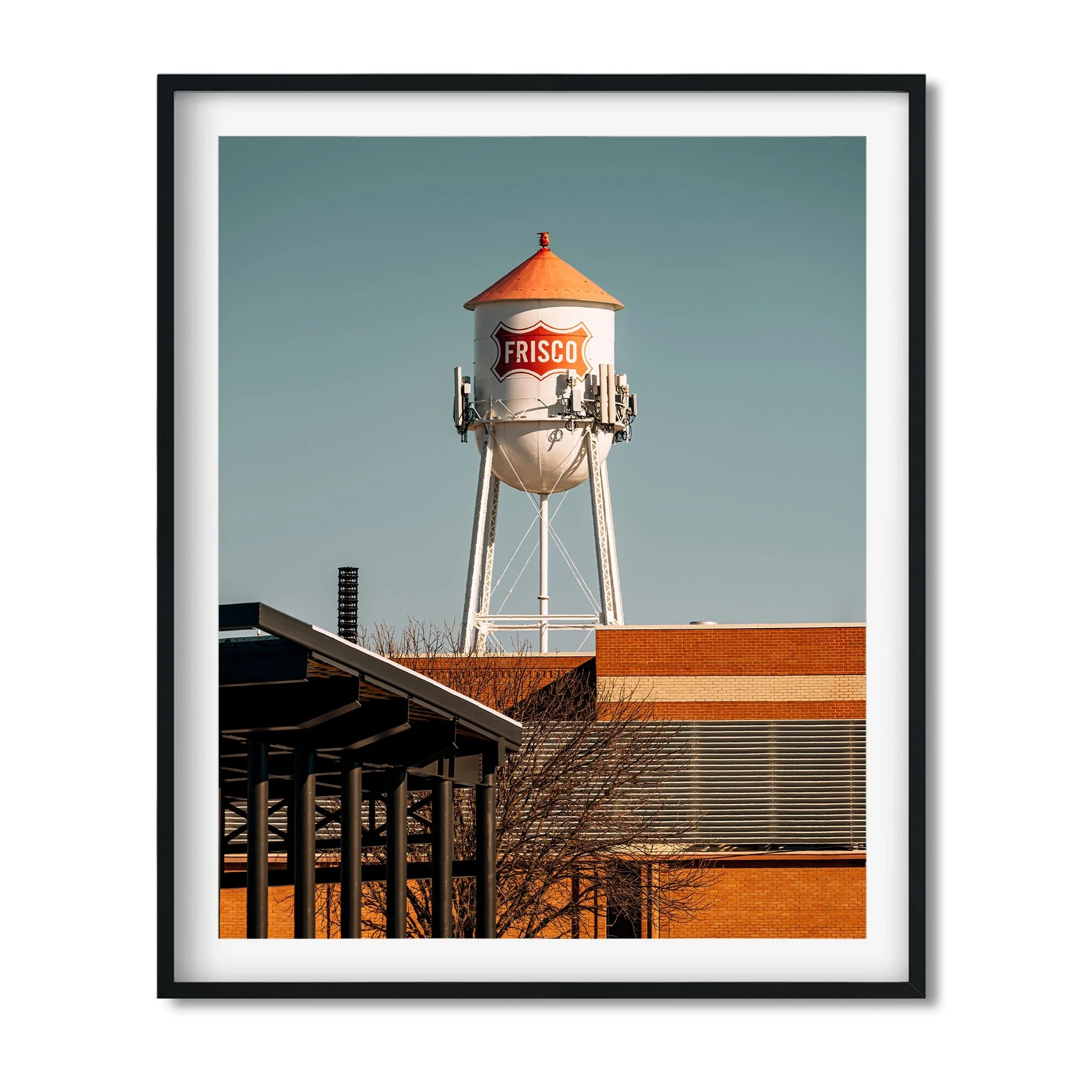 Frisco Water Tower in Frisco, Texas - Water Tower Photography Color Fine Art Print Wall Art
