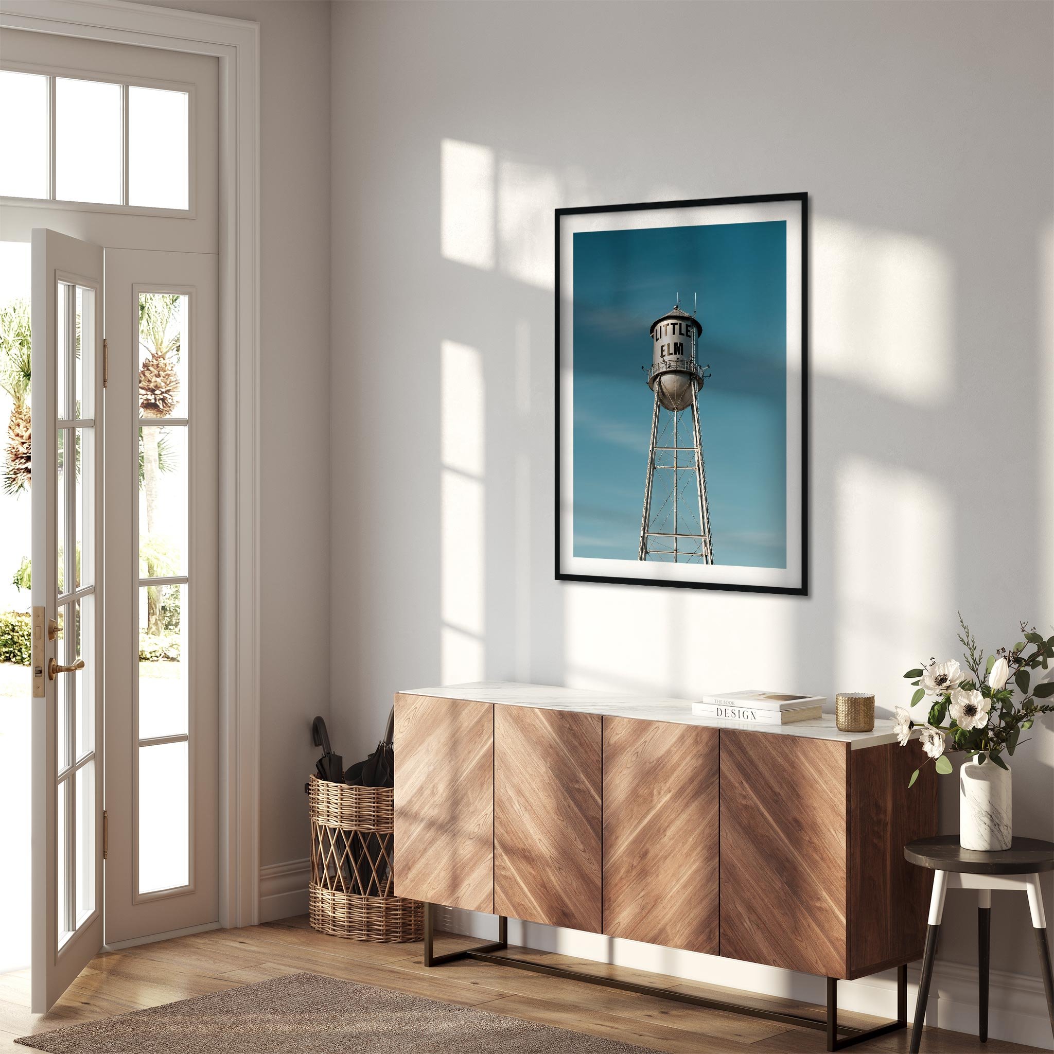 Historic Little Elm Texas - Water Tower Photography Color Fine Art Print Wall Art