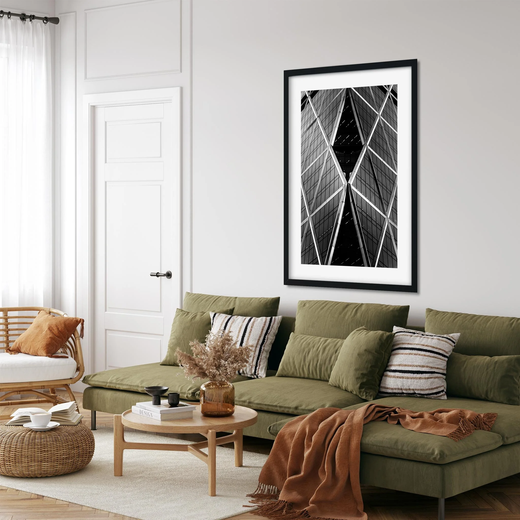 Hearst Tower - Black and White New York City Architecture Photography Fine Art Print