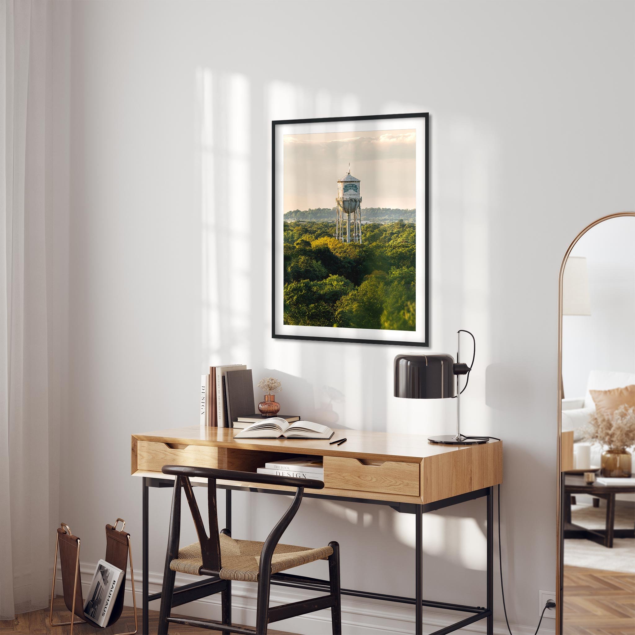 Home of Champions Water Tower in Freeport - New York Photography Color Fine Art Print Wall Art