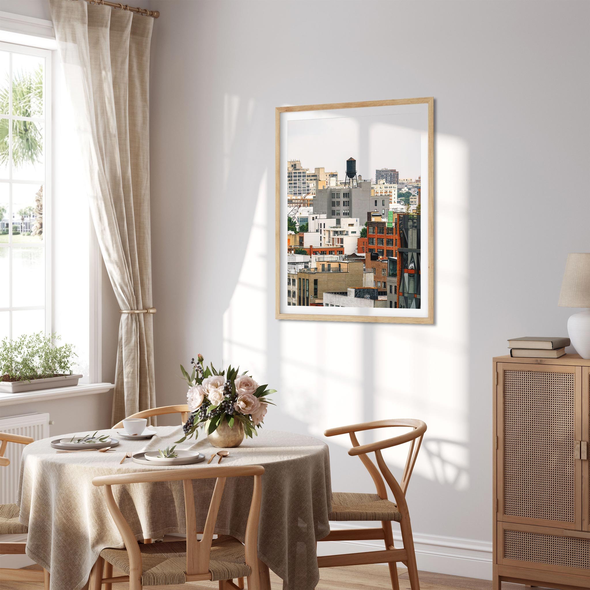 Water Tower on 295 Front St in Vinegar Hill, Brookly - NYC Photography Color Fine Art Print Wall Art