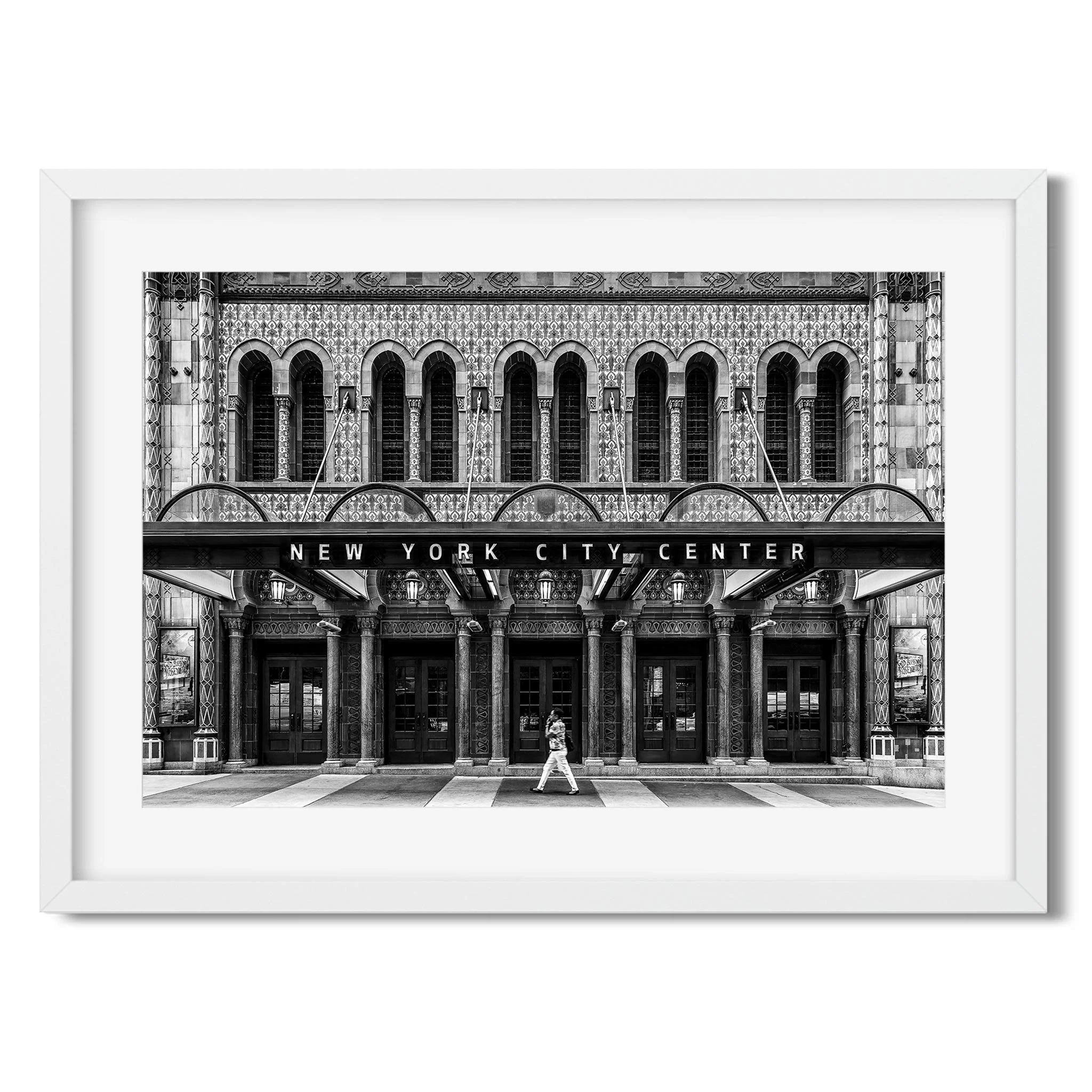 New York City Center - Black and White New York City Architecture Photography Fine Art Print