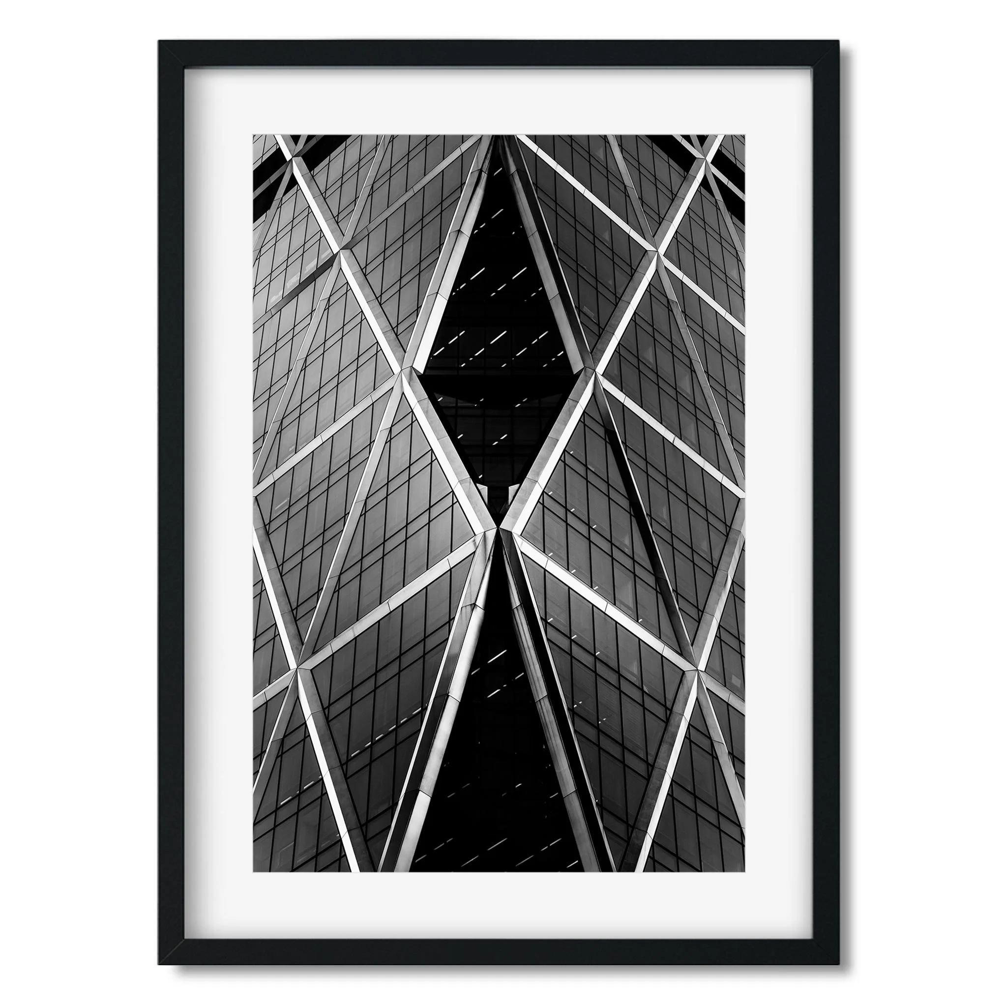Hearst Tower - Black and White New York City Architecture Photography Fine Art Print