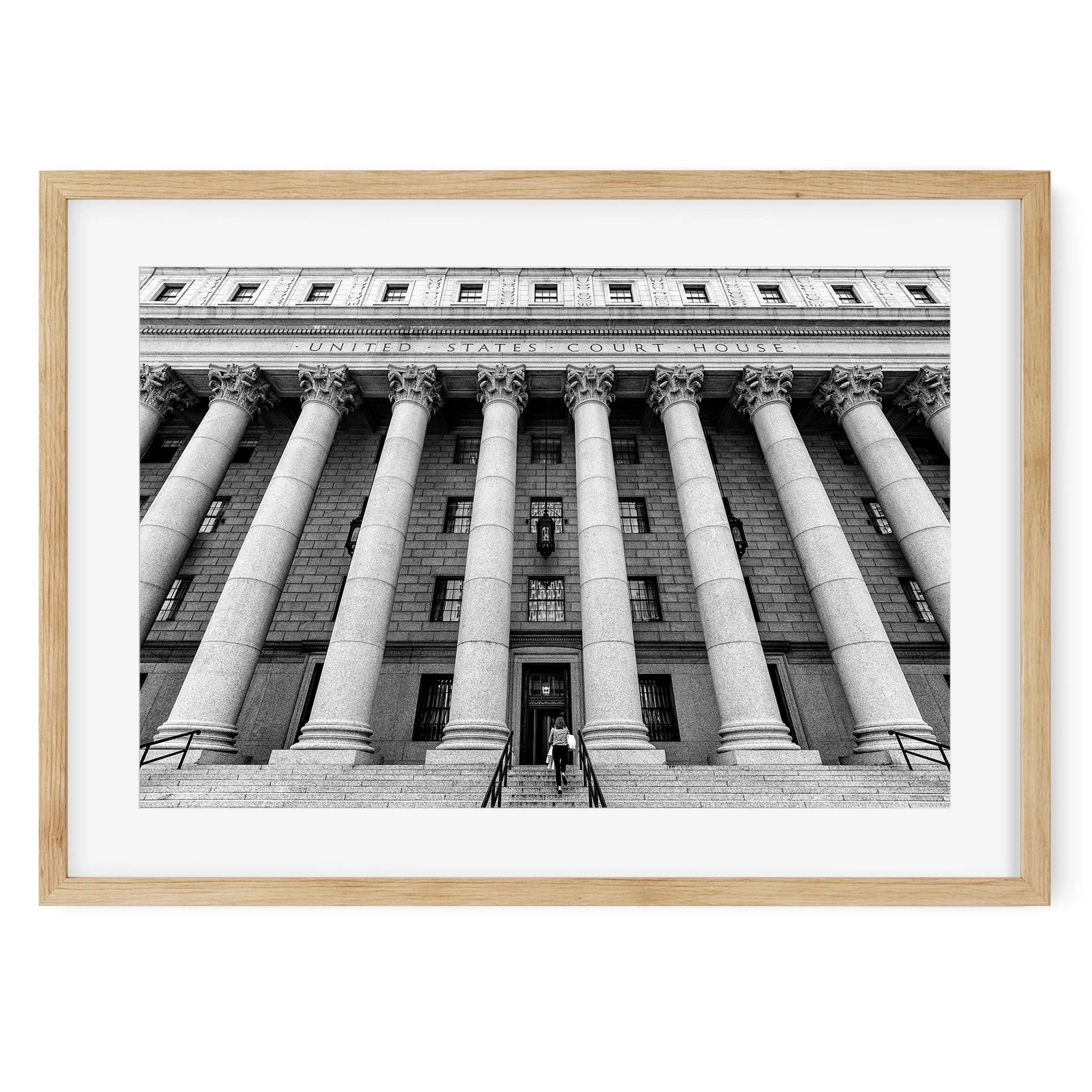 New York State Supreme Court Building - Black and White New York City Architecture Photography Fine Art Print