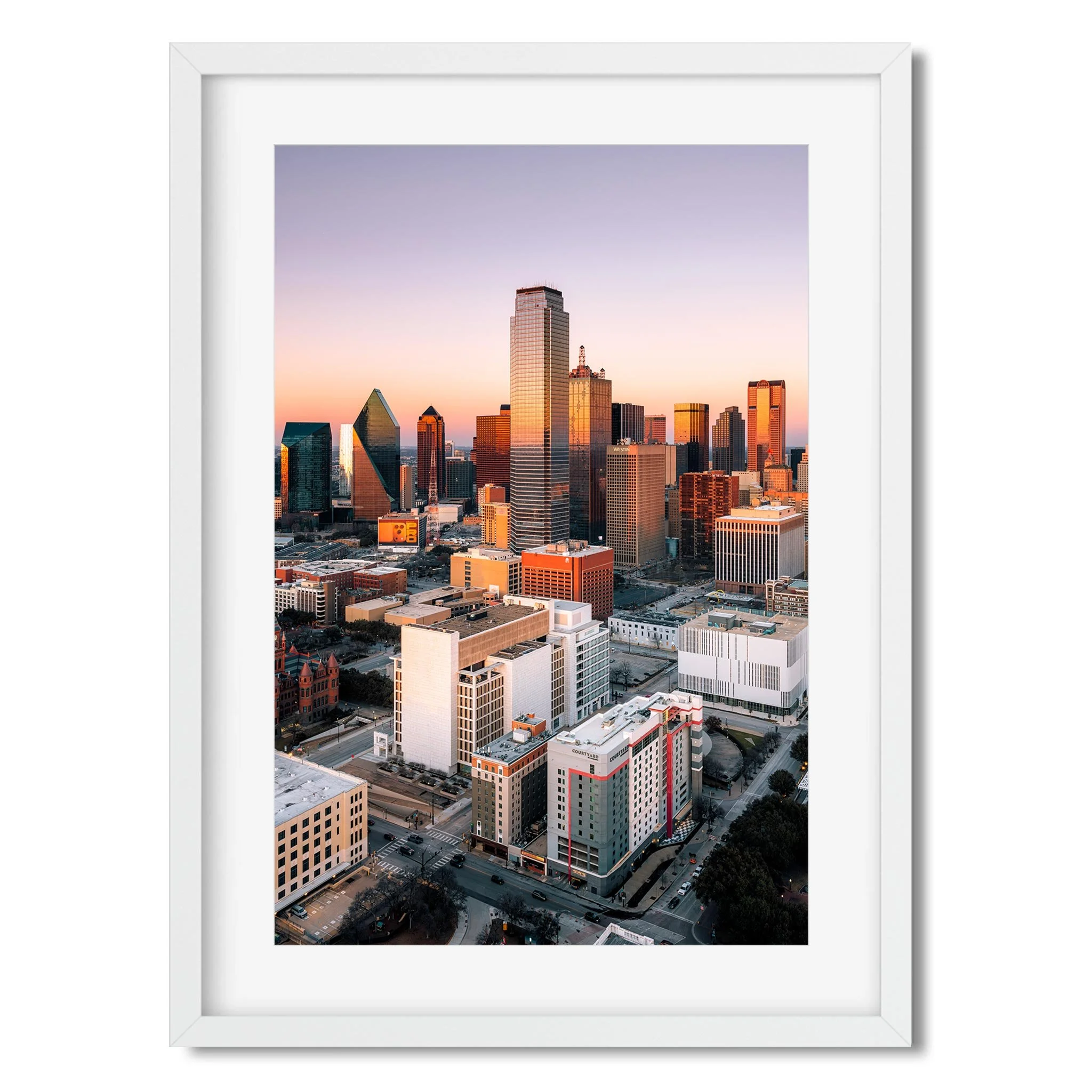 Downtown Dallas - Taxes Cityscape Photography Fine Art Print