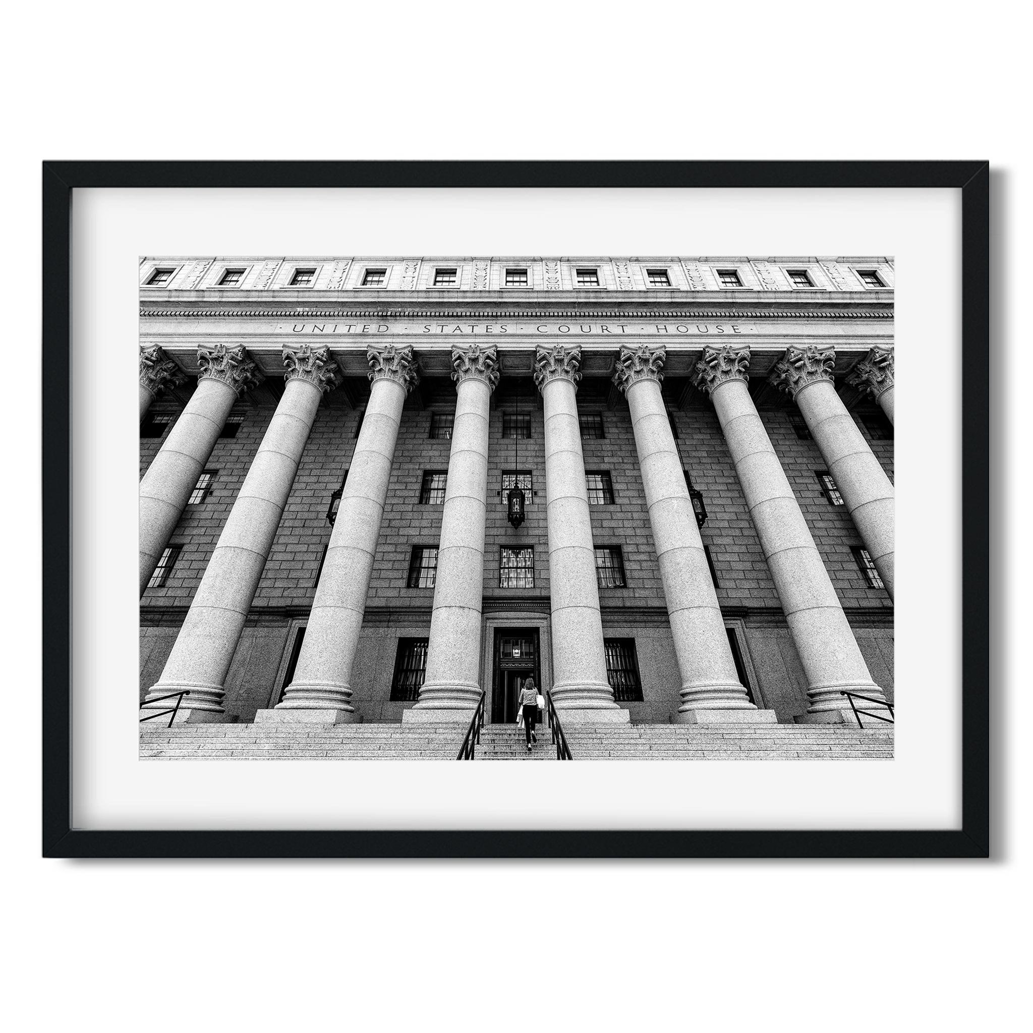 New York State Supreme Court Building - Black and White New York City Architecture Photography Fine Art Print