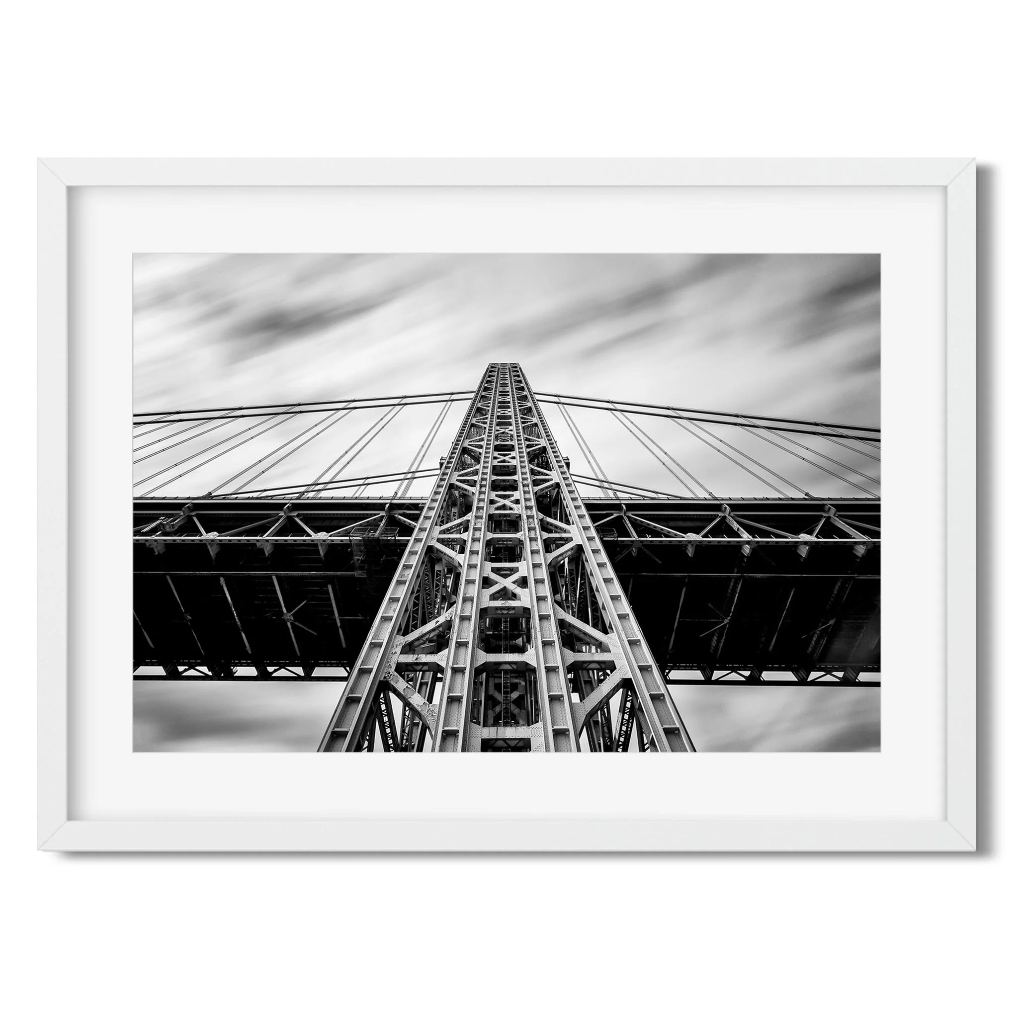 George Washington Bridge - Black and White New York City Architecture Photography Fine Art Print