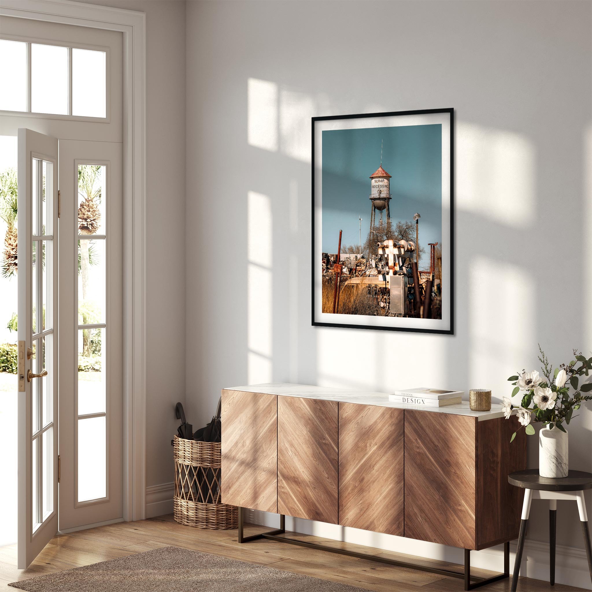 Scrap Processing Co Amarillo Texas - Water Tower Photography Color Fine Art Print Wall Art