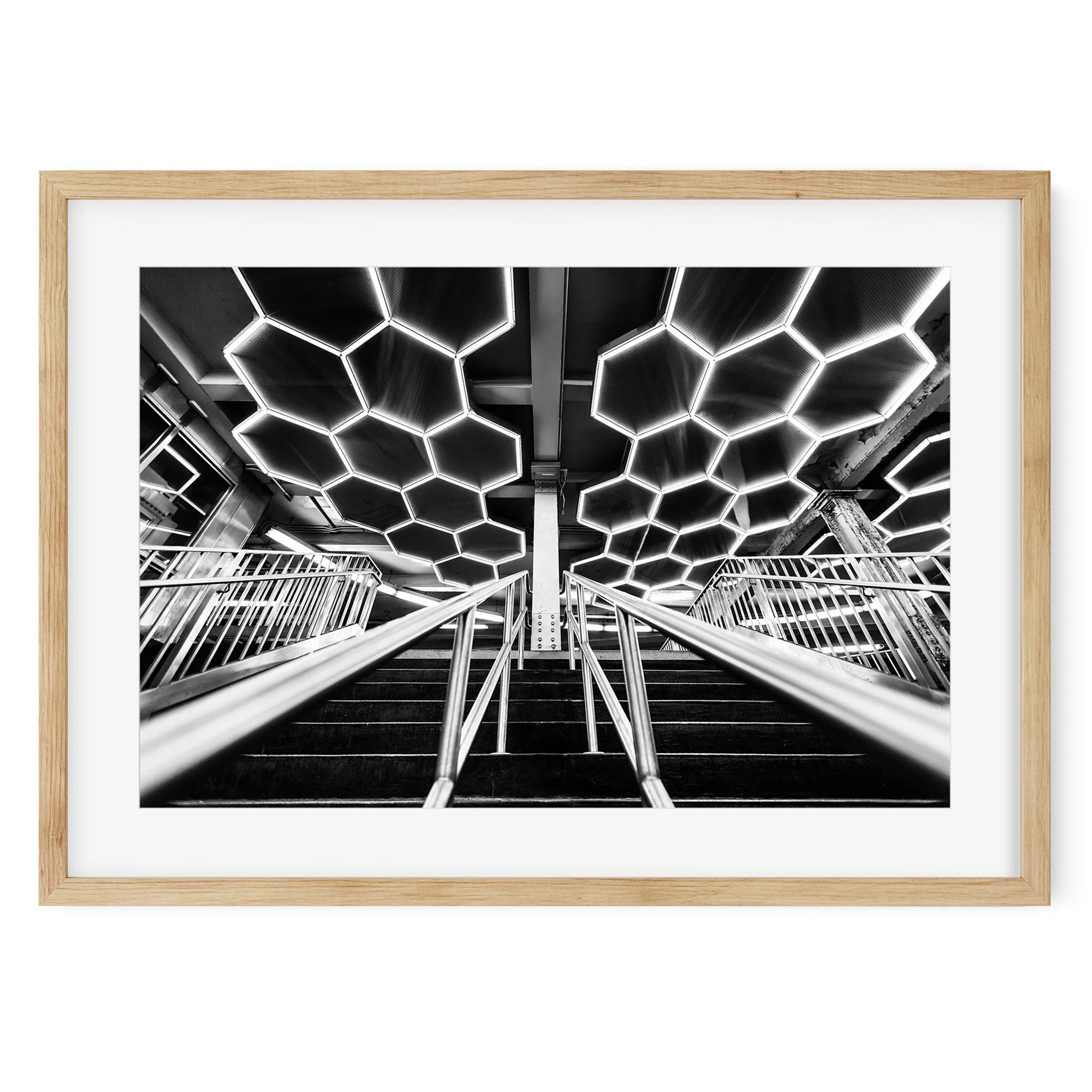 Bleecker Street Subway - Black and White New York City Architecture Photography Fine Art Print