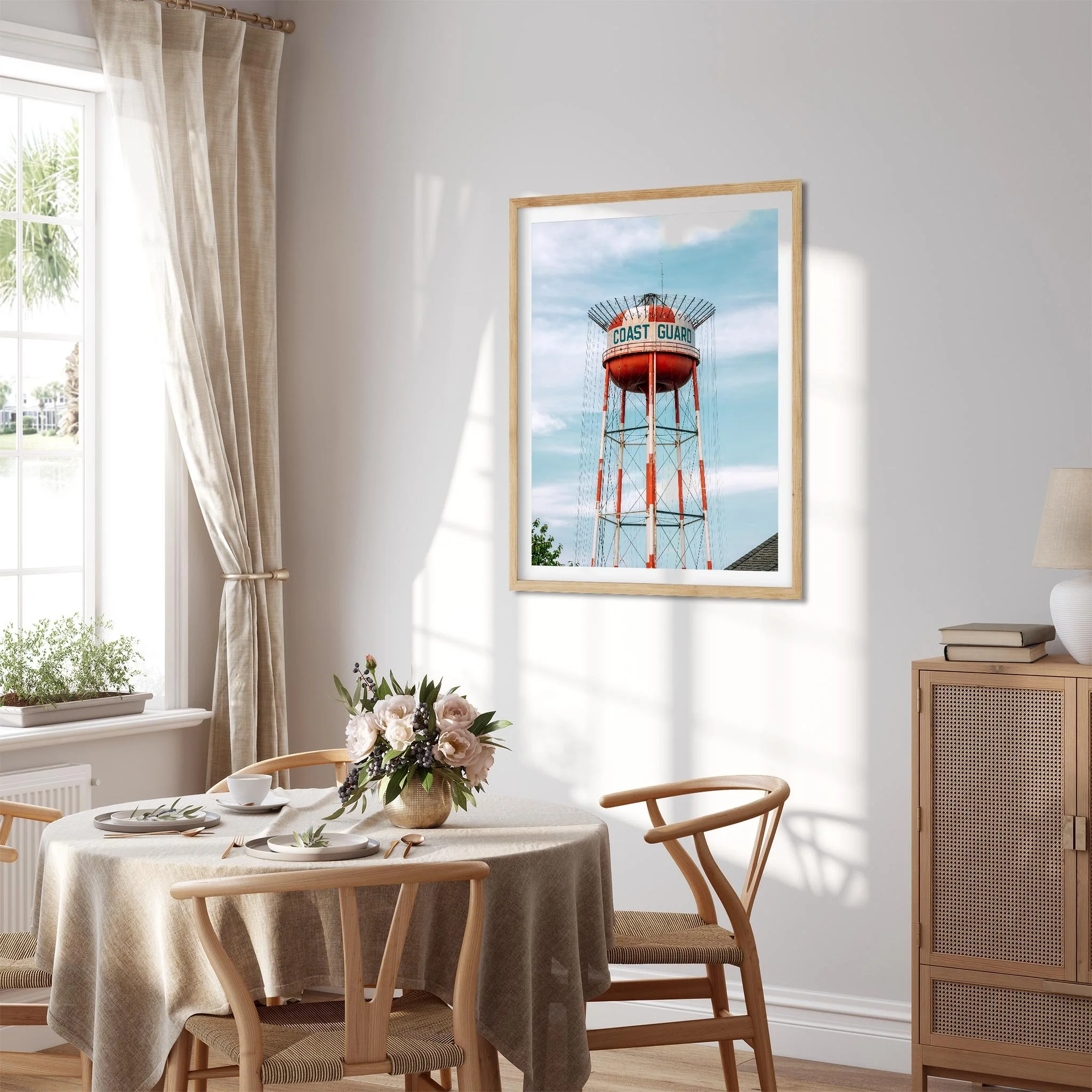 Coast Guard Water Tower, Cape May New Jersey Photography Color Fine Art Print Wall Art