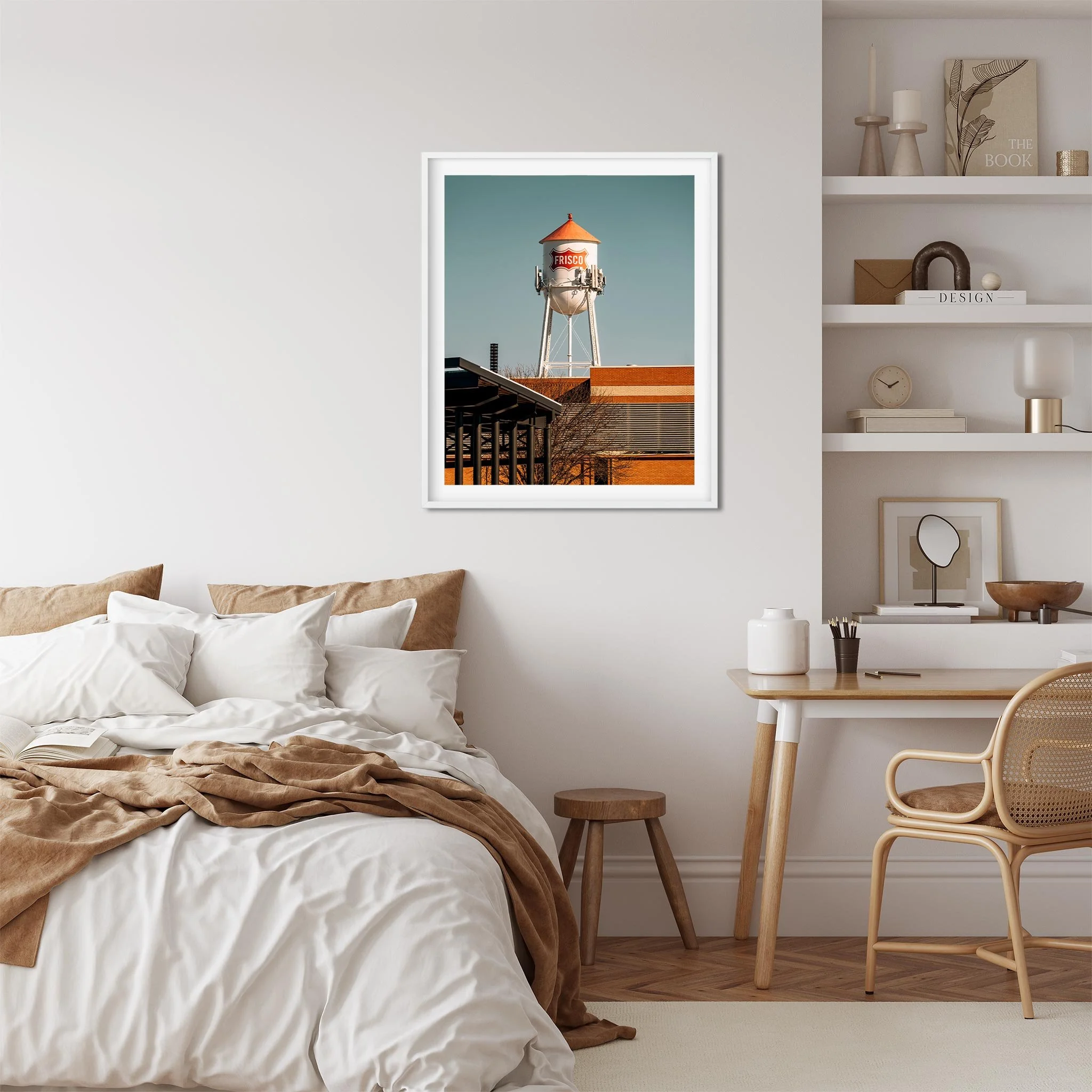 Frisco Water Tower in Frisco, Texas - Water Tower Photography Color Fine Art Print Wall Art