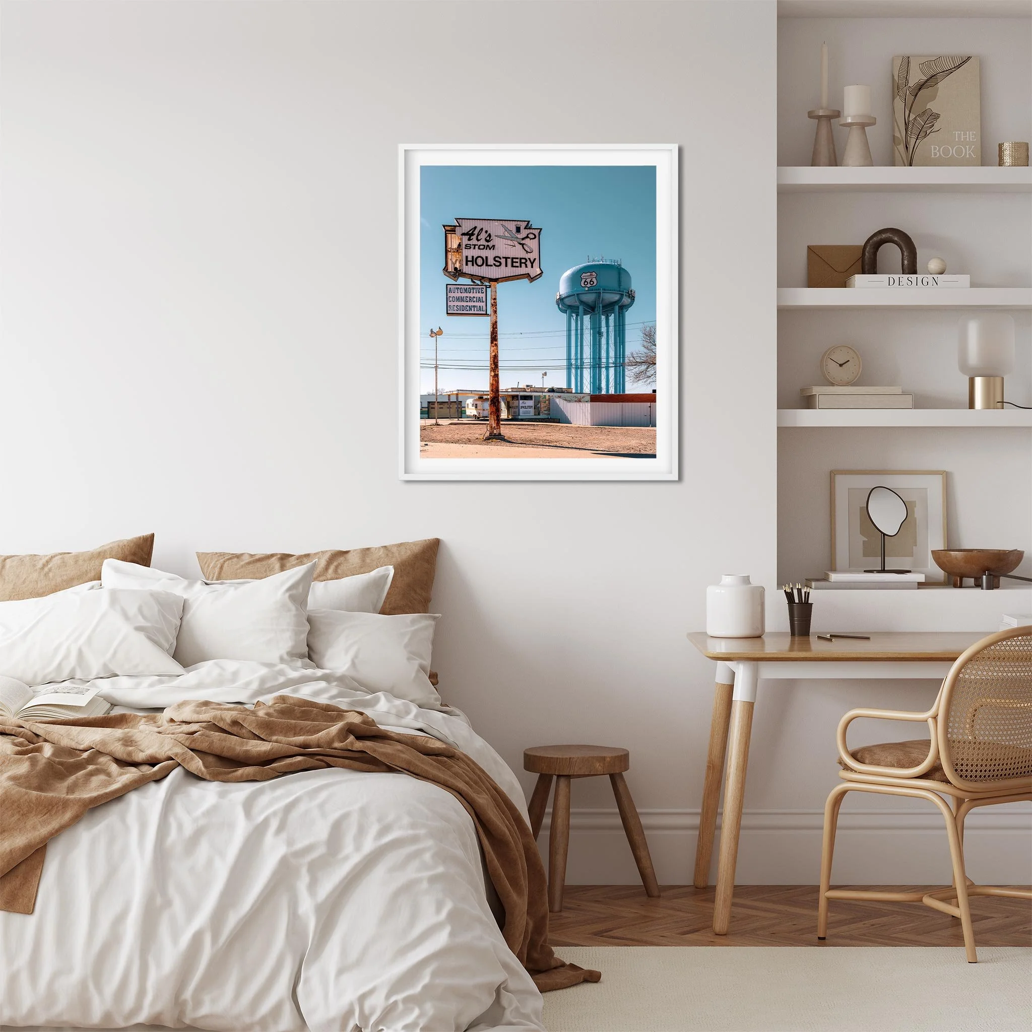 Route 66 Water Tower, Amarillo Texas - Water Tower Photography Color Fine Art Print Wall Art