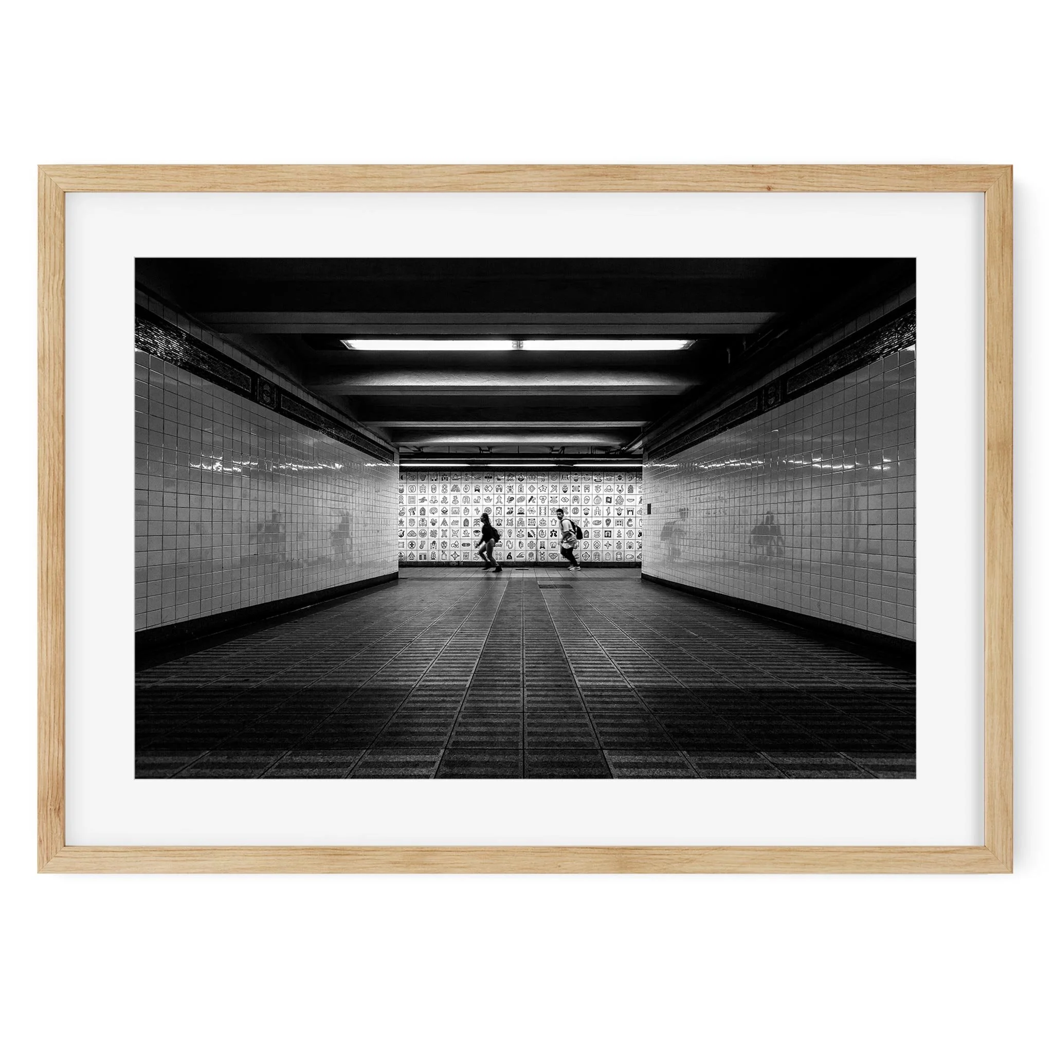 Canal Street Subway Station - Black and White New York City Architecture Photography Fine Art Print