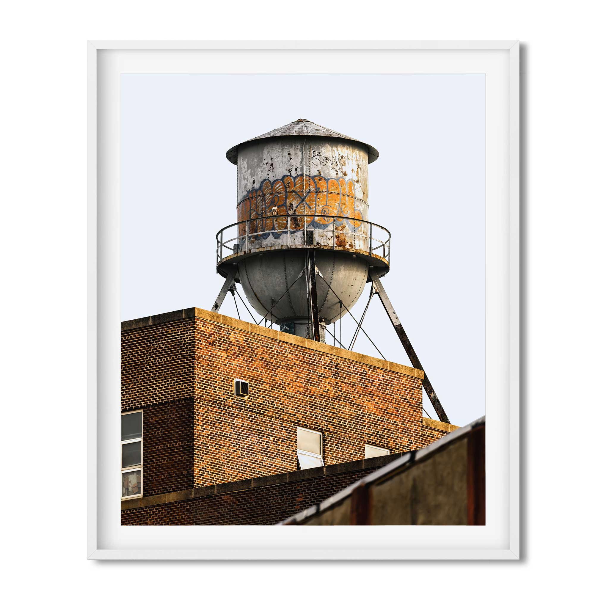Water Tower in Navy Yard Brooklyn - NYC Photography Color Fine Art Print Wall Art